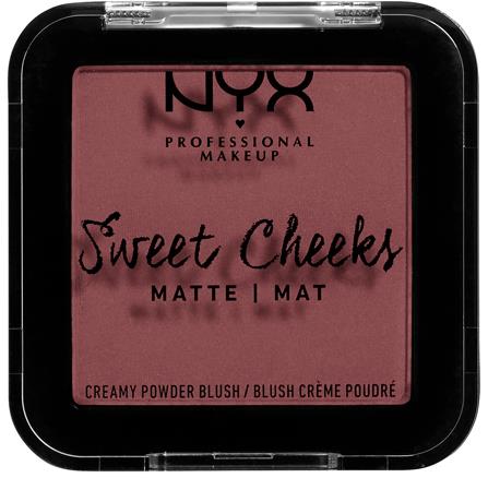NYX PROFESSIONAL MAKEUP Sweet Cheeks Creamy Powder Blush Matte Fig