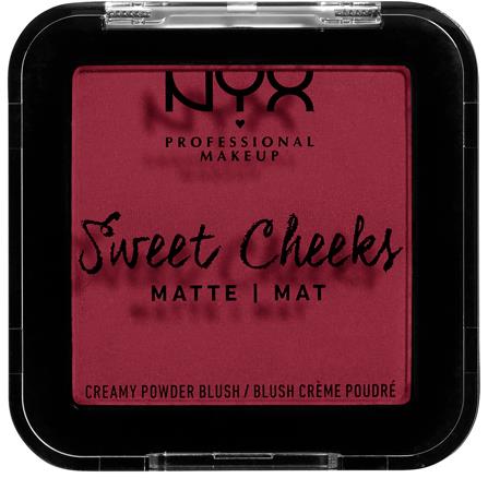 NYX PROFESSIONAL MAKEUP Sweet Cheeks Creamy Powder Blush Matte Risky Business