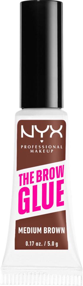 NYX Professional Makeup The Brow Glue Instant Brow Styler 03 Medium Brown 5 g