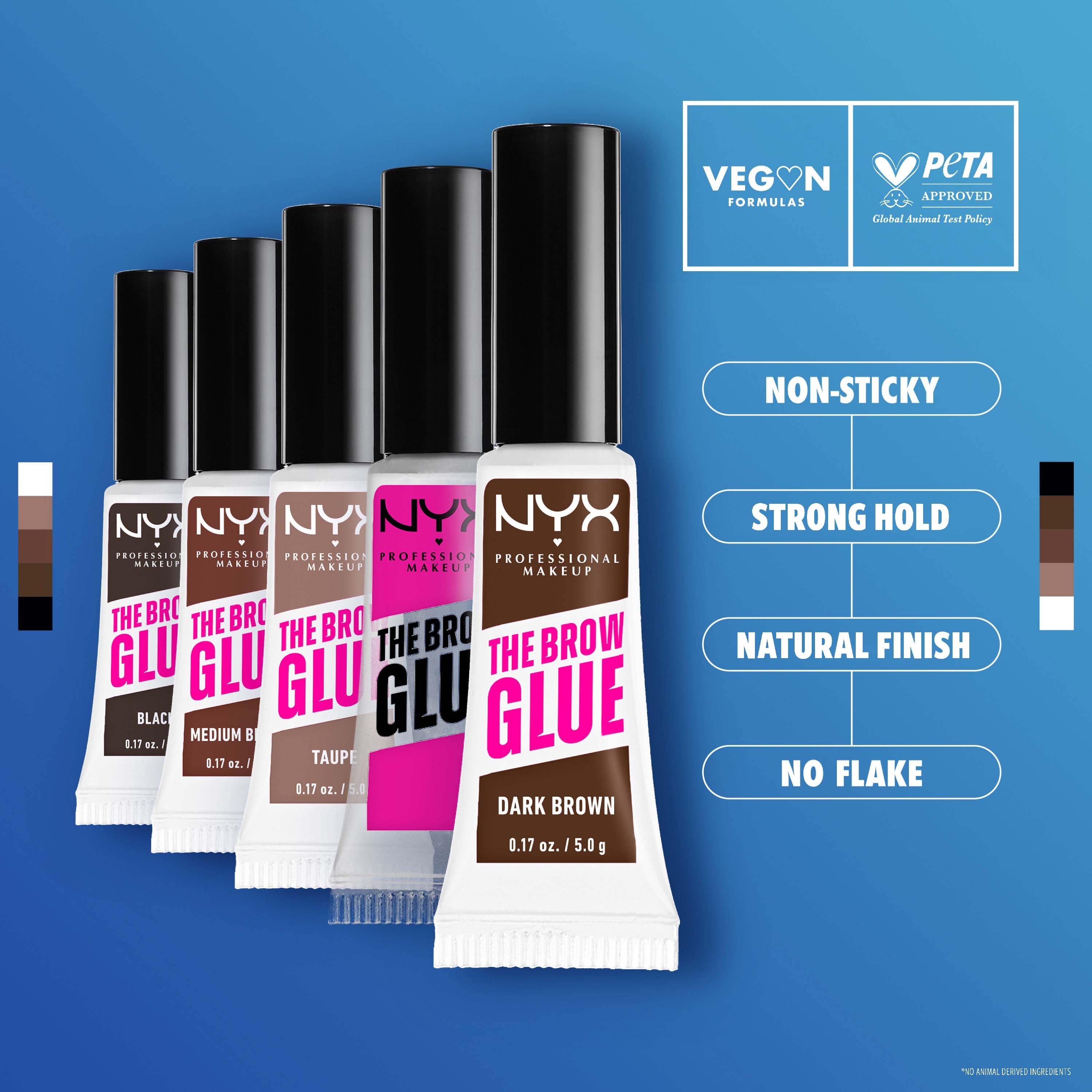 NYX PROFESSIONAL MAKEUP The Brow Glue Lamination Gel 04 Dark Brown (obrázok 4)