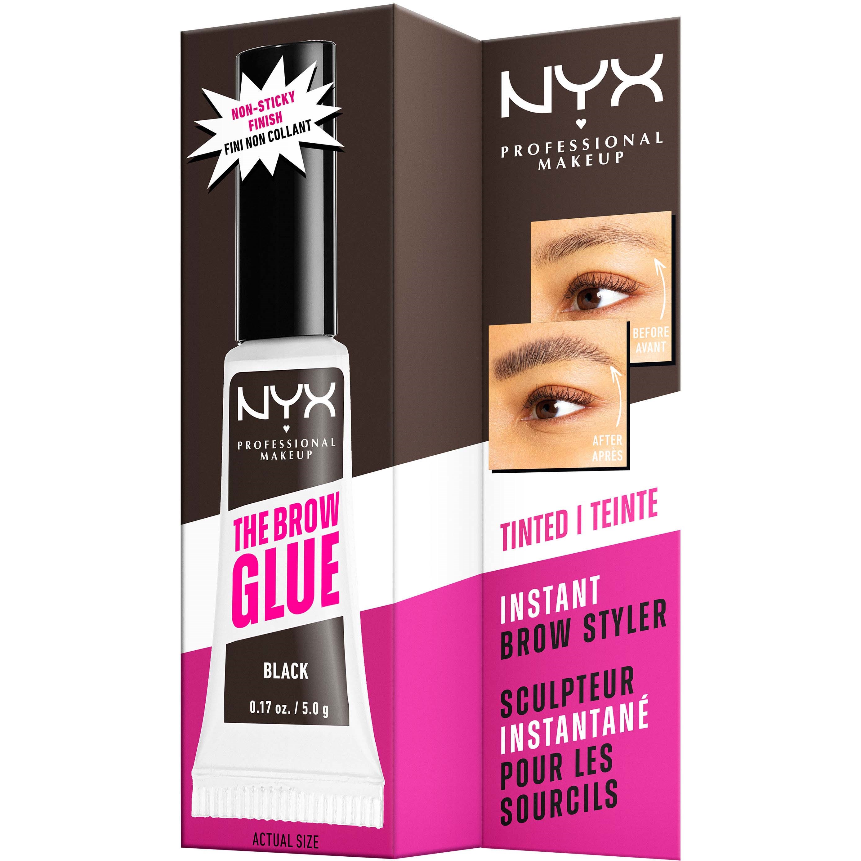 NYX PROFESSIONAL MAKEUP The Brow Glue Lamination Gel 05 Black (obrázok 8)