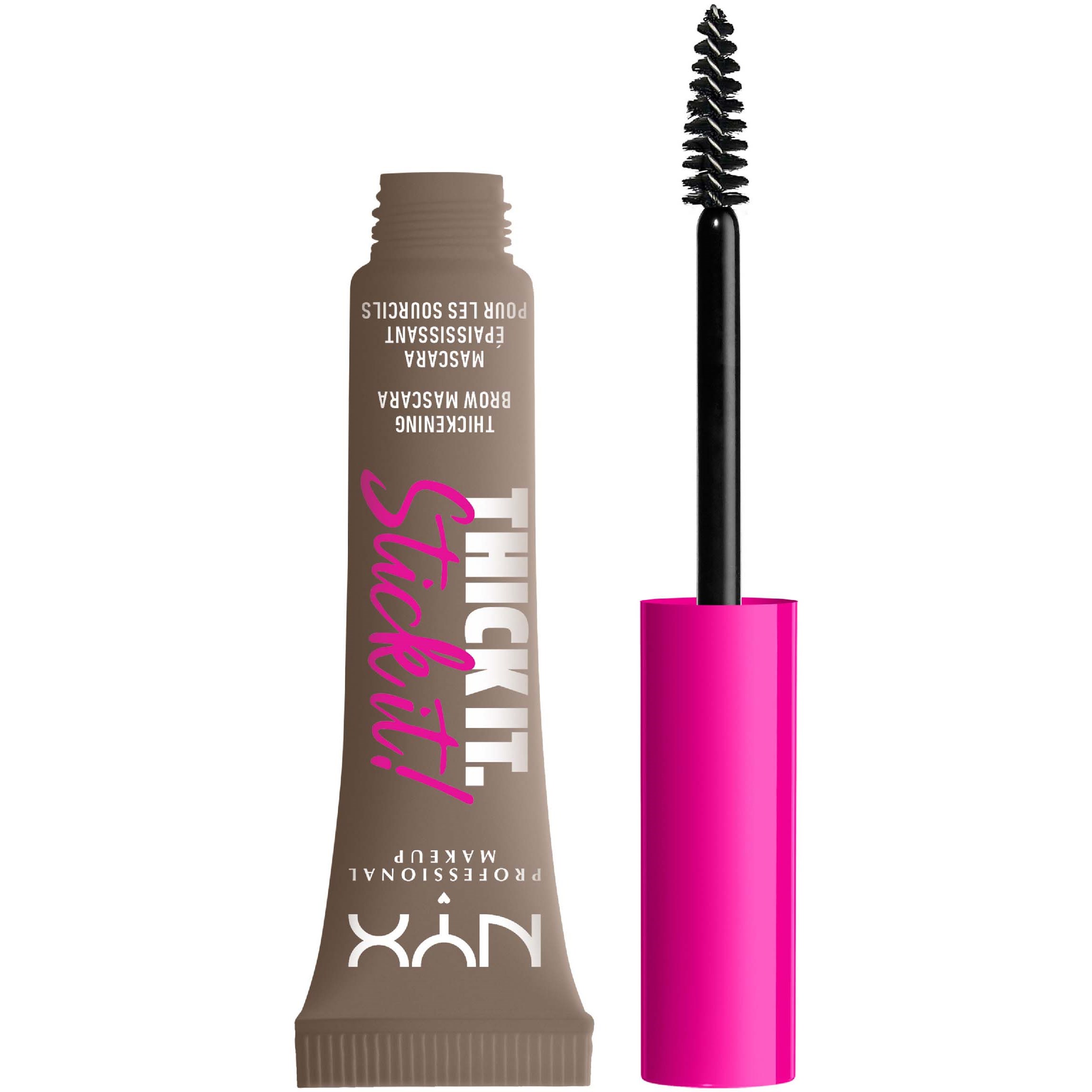 Läs mer om NYX PROFESSIONAL MAKEUP Thick it. Stick it! Brow Mascara Taupe