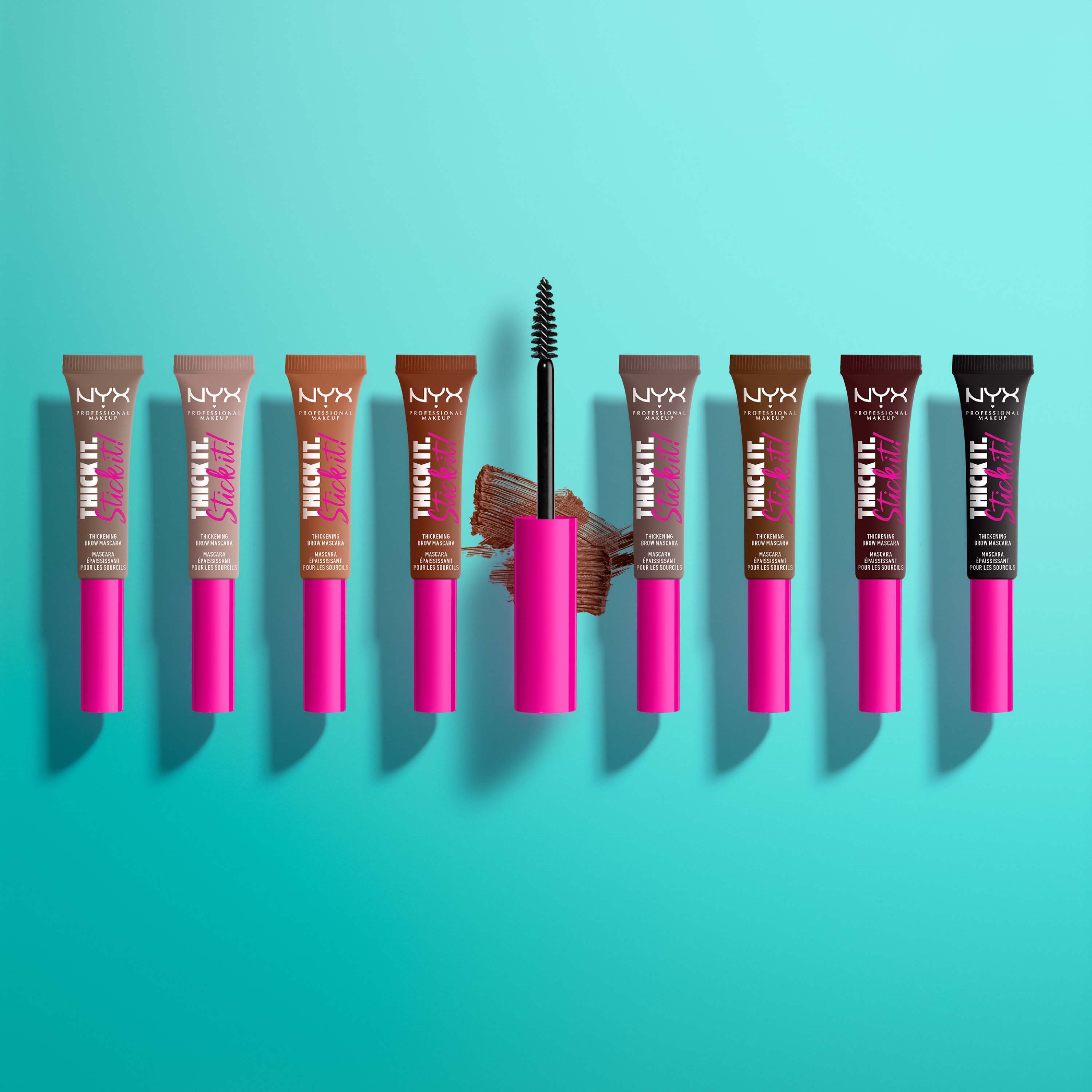 NYX PROFESSIONAL MAKEUP Thick it. Stick it! Brow Mascara - Tusz do brw (obrázok 3)