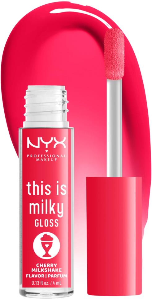 NYX Professional Makeup THIS IS MILKY GLOSS 13 Cherry Milk Shake 4ml