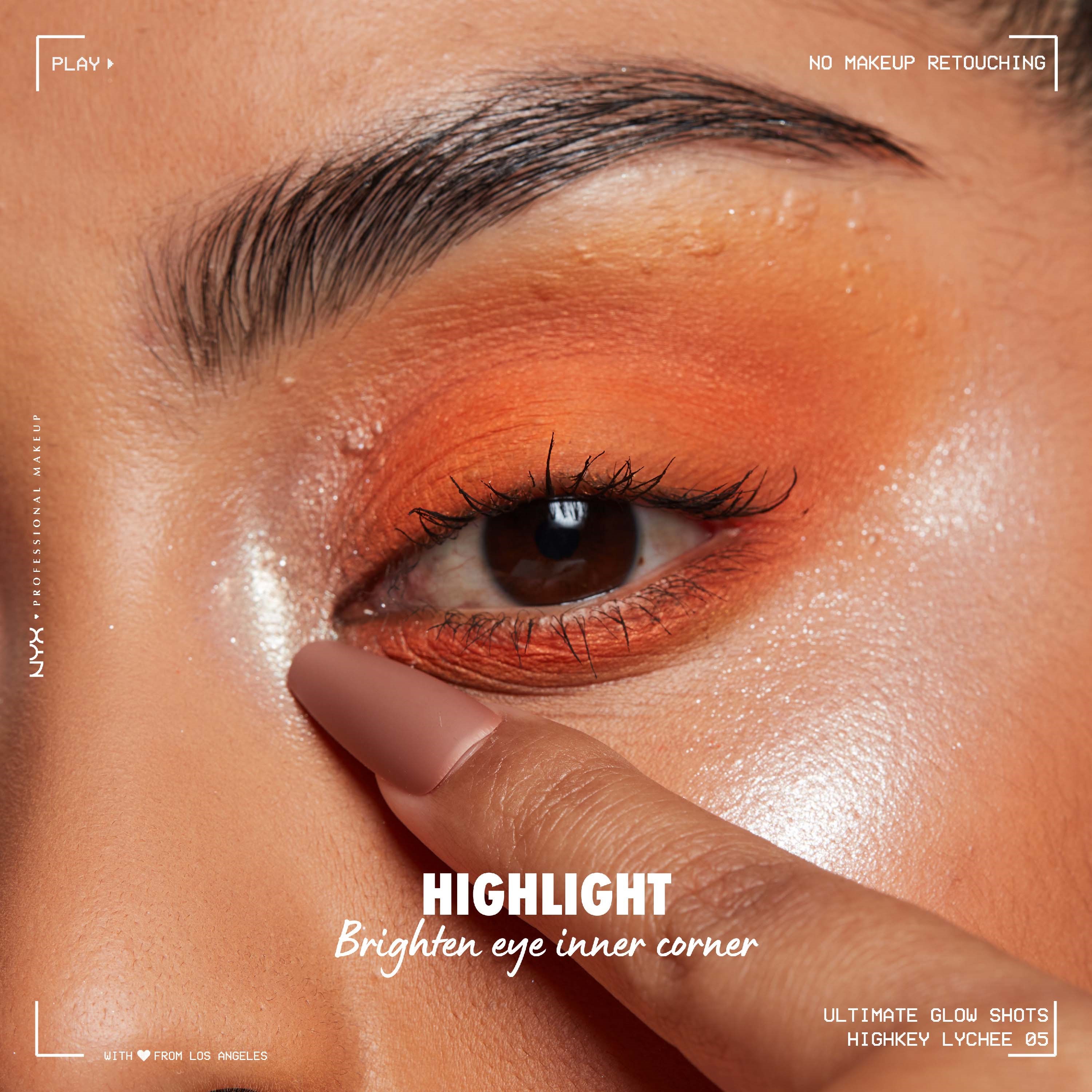 NYX PROFESSIONAL MAKEUP Ultimate Glow Shots 05 Highkey Lychee - Cień d (obrázok 5)