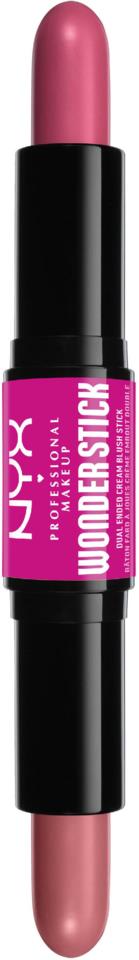 NYX Professional Makeup Wonder Stick Dual-Ended Cream Blush Stick 01 Light Peach + Baby Pink