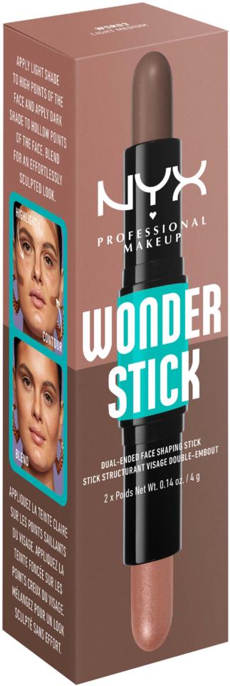 NYX Professional Makeup Wonder Stick Dual-Ended Face Shaping Stick 03 Light Medium