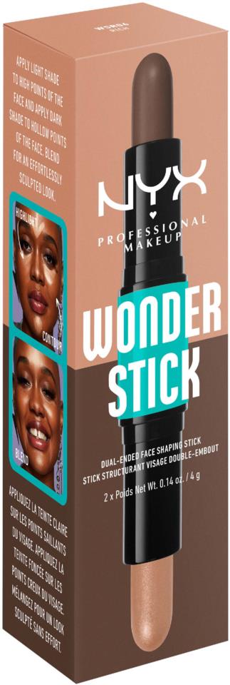 NYX Professional Makeup Wonder Stick Dual-Ended Face Shaping Stick 06 Rich