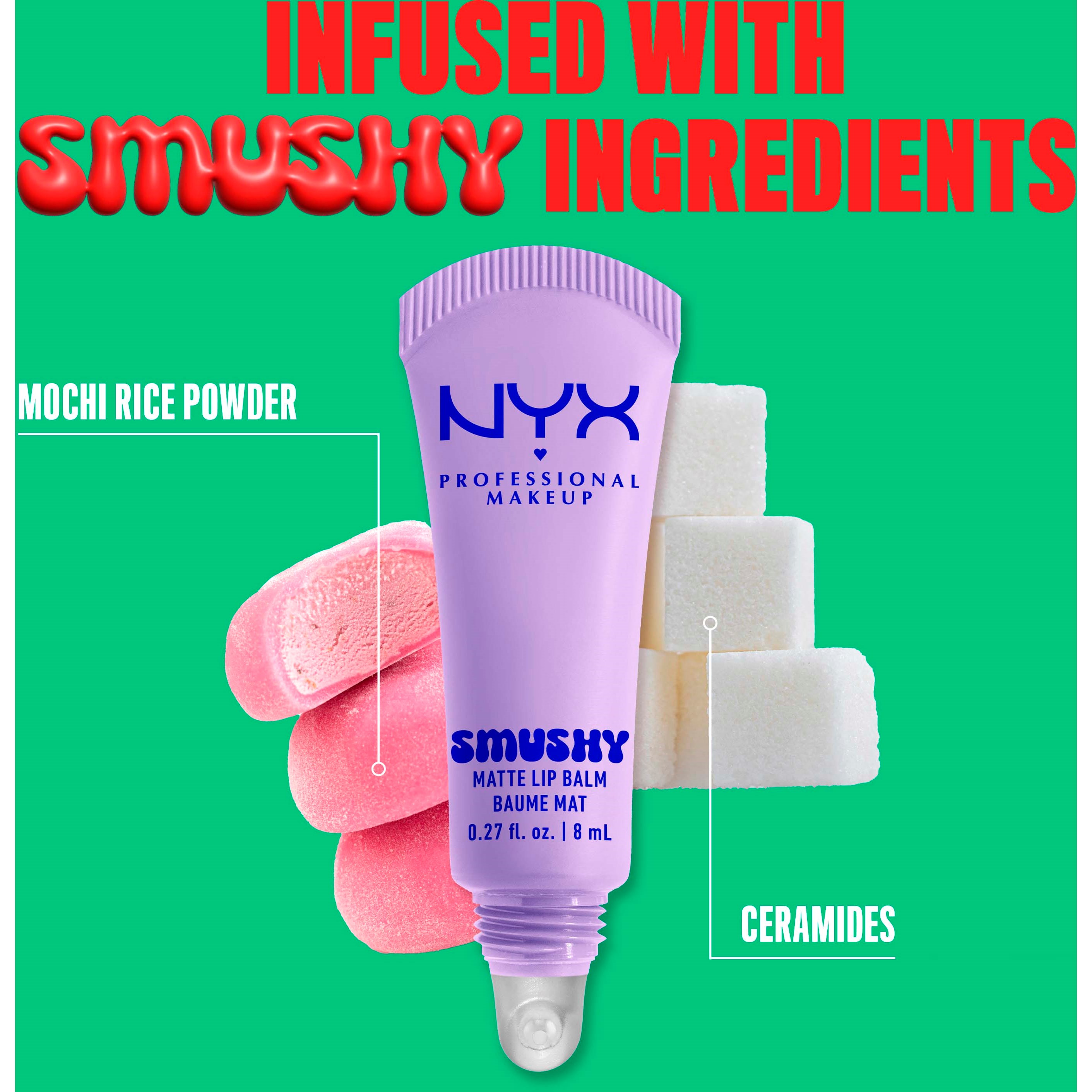 NYX PROFESSIONAL MAKEUP Smushy Matte Lip Balm 1 Sugar Smush (obrázok 7)