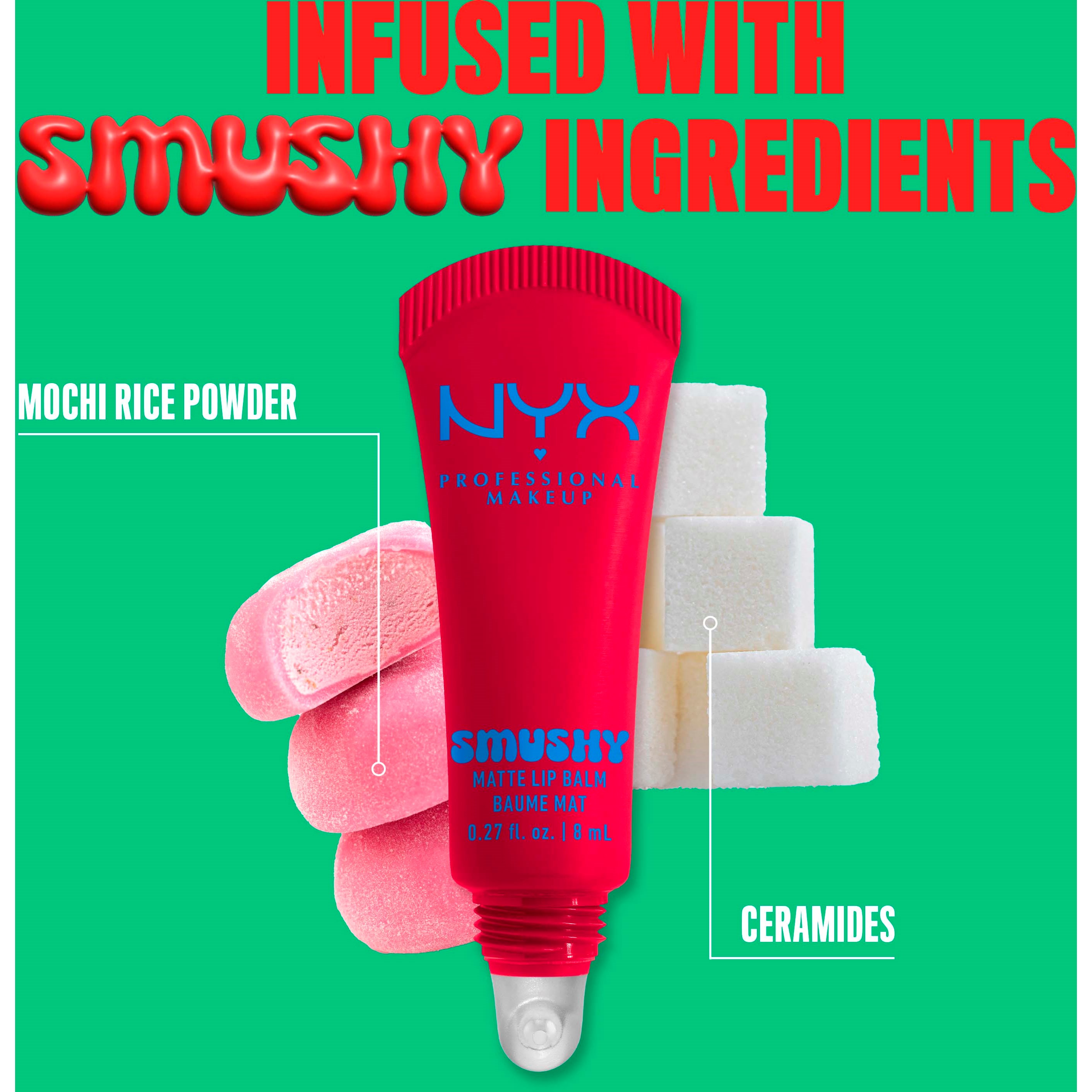 NYX PROFESSIONAL MAKEUP Smushy Matte Lip Balm 10 Sassy Stuff (obrázok 7)