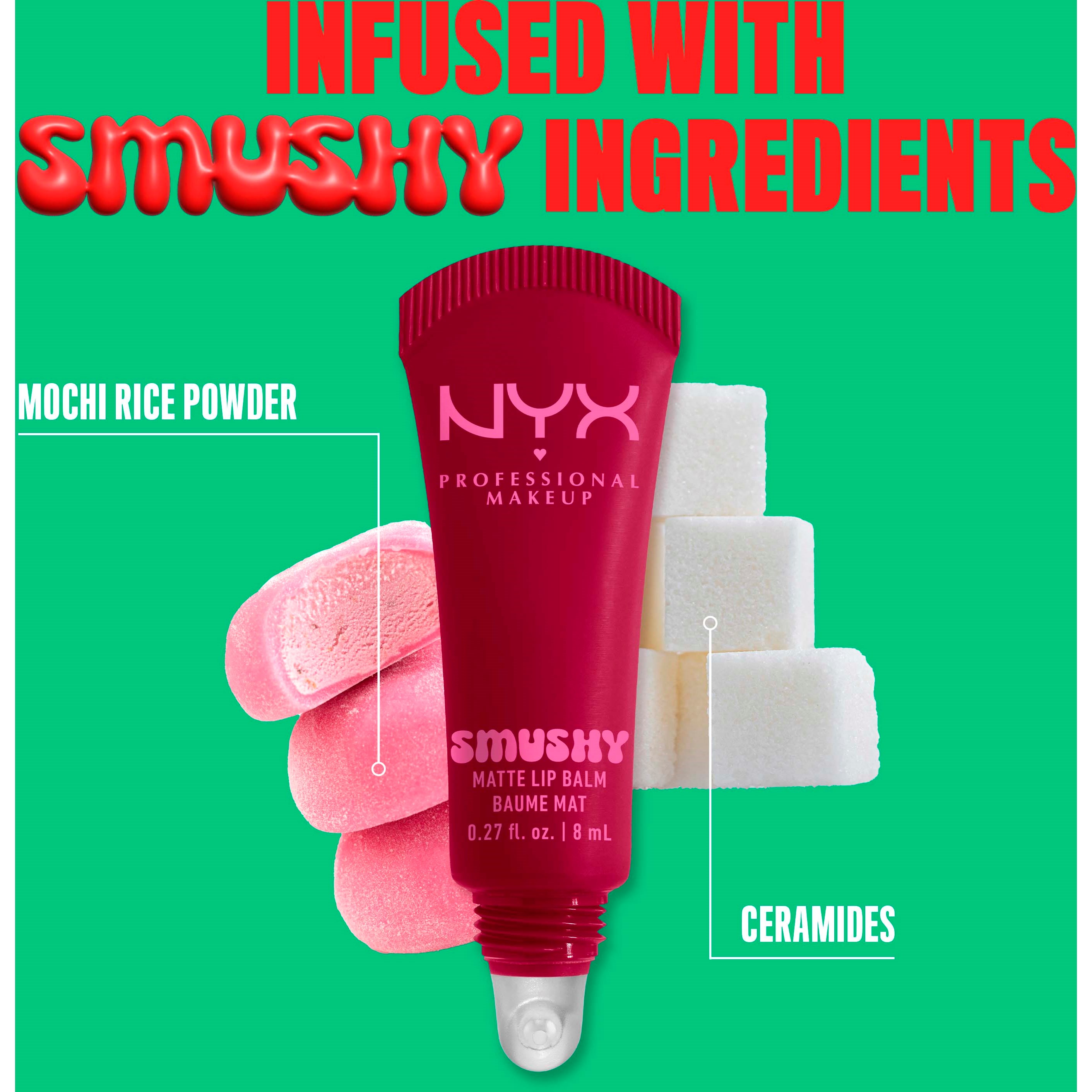 NYX PROFESSIONAL MAKEUP Smushy Matte Lip Balm 11 Squeeze N Sizzle (obrázok 7)