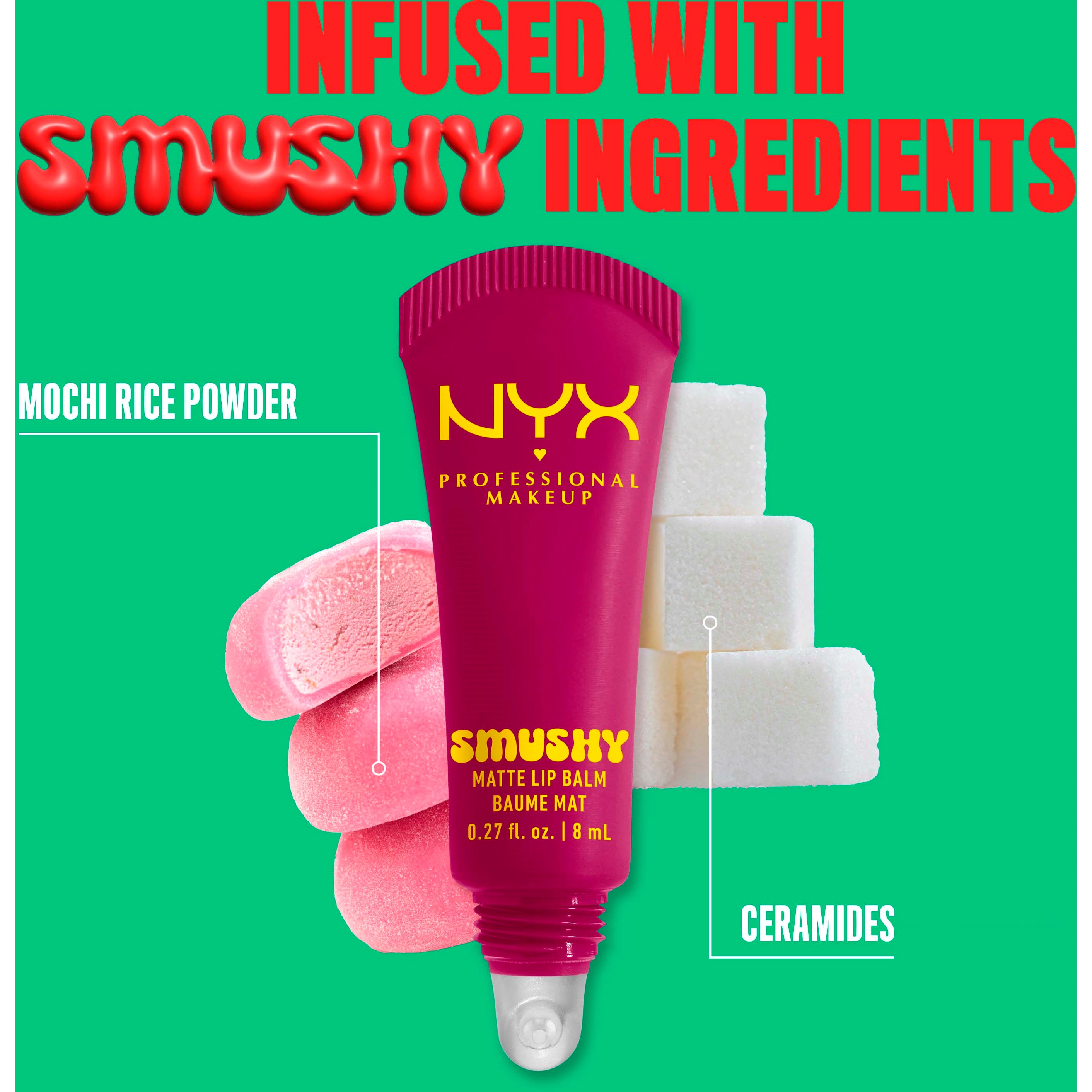 NYX PROFESSIONAL MAKEUP Smushy Matte Lip Balm 12 Silly Sippin (obrázok 7)