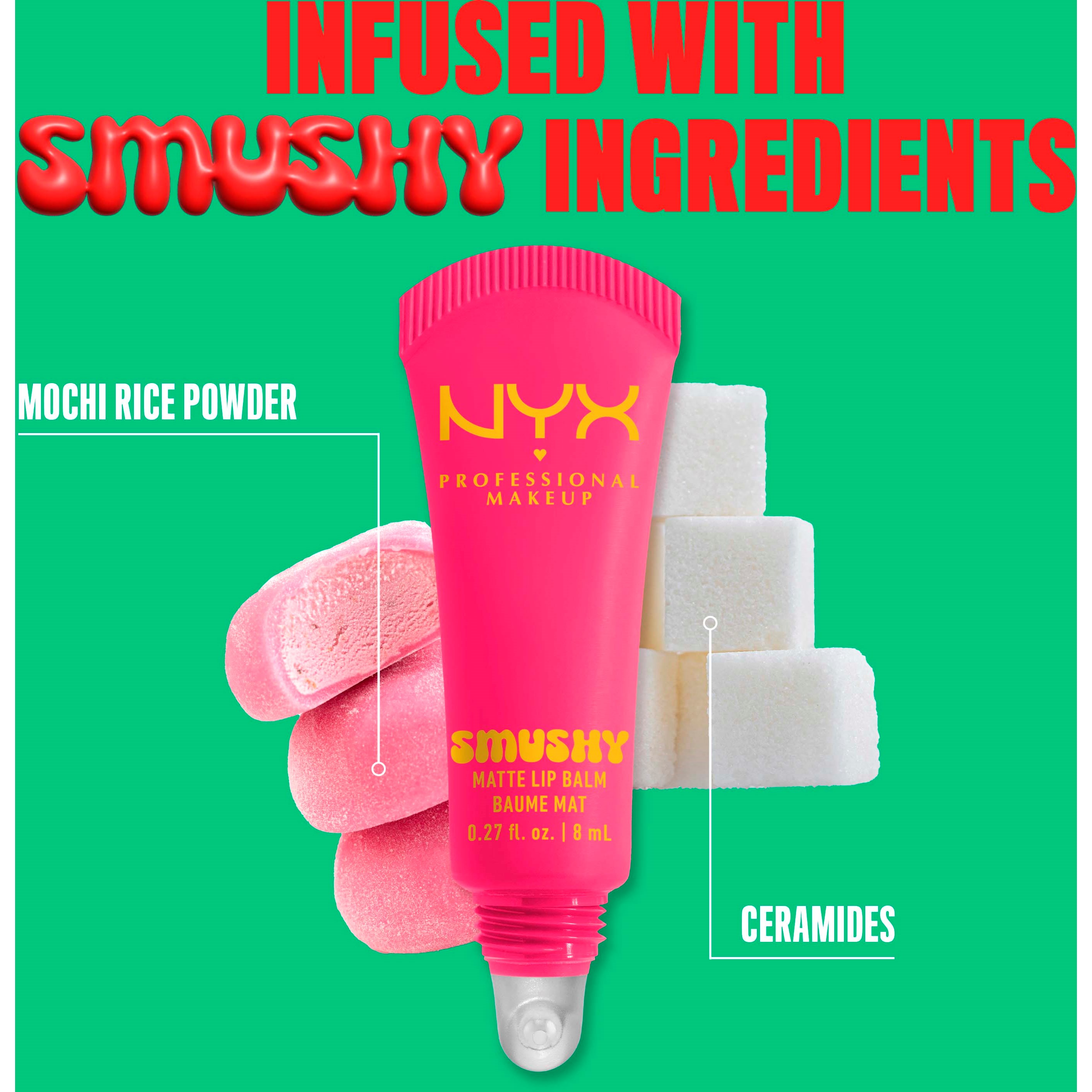 NYX PROFESSIONAL MAKEUP Smushy Matte Lip Balm 3 Sweet Smack (obrázok 7)