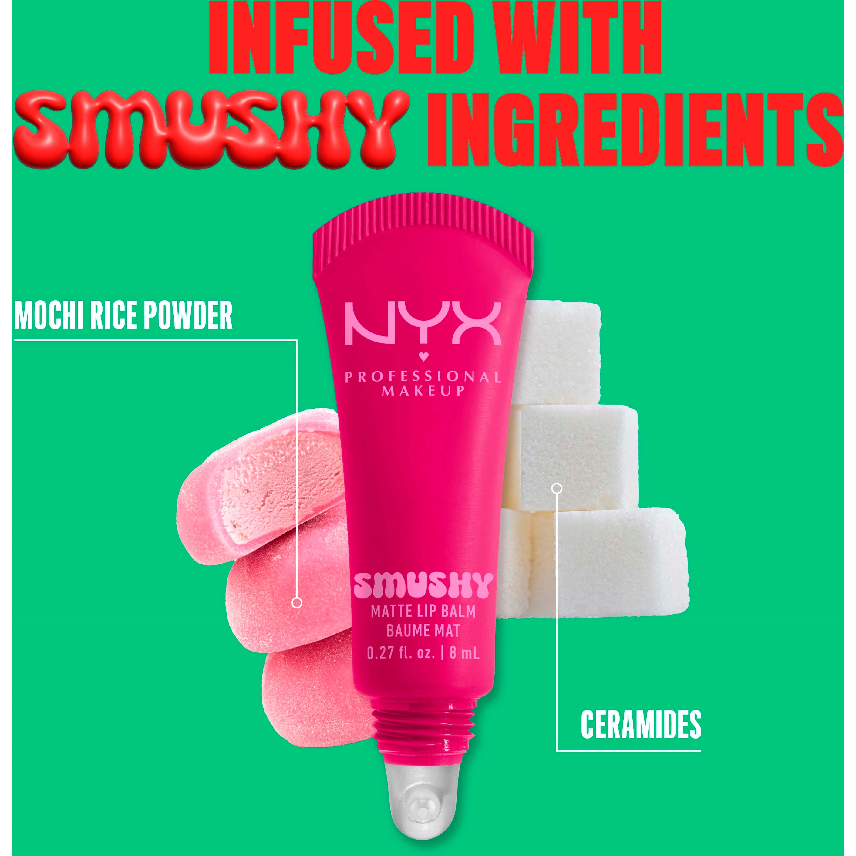 NYX PROFESSIONAL MAKEUP Smushy Matte Lip Balm 4 Shes Serving (obrázok 7)