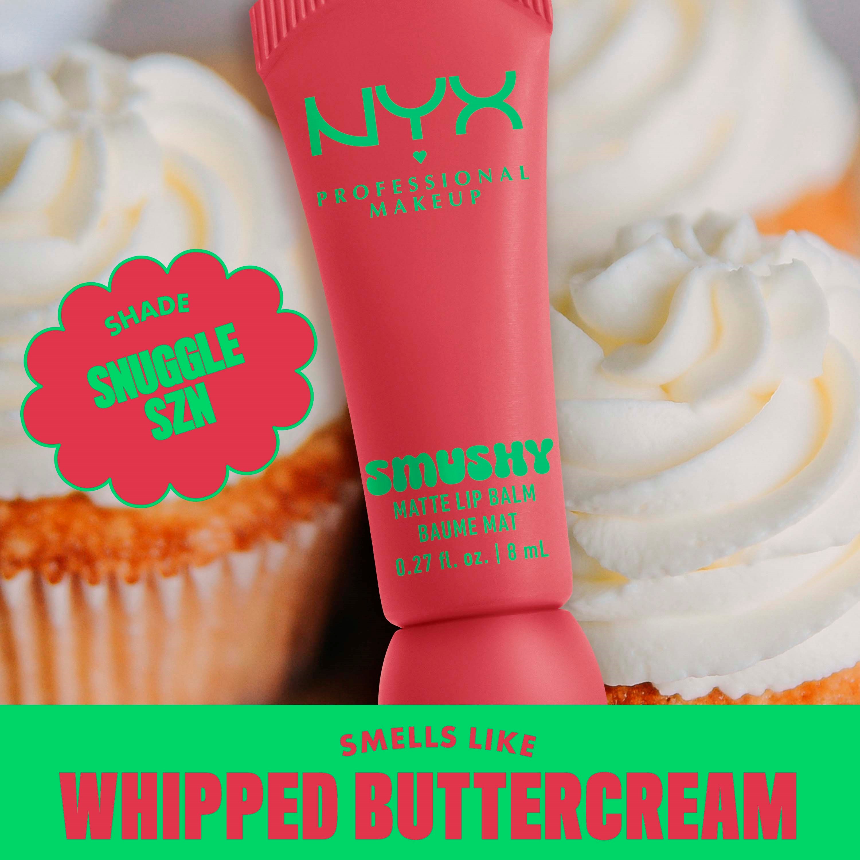 NYX PROFESSIONAL MAKEUP Smushy Matte Lip Balm 5 Snuggle SZN (obrázok 6)