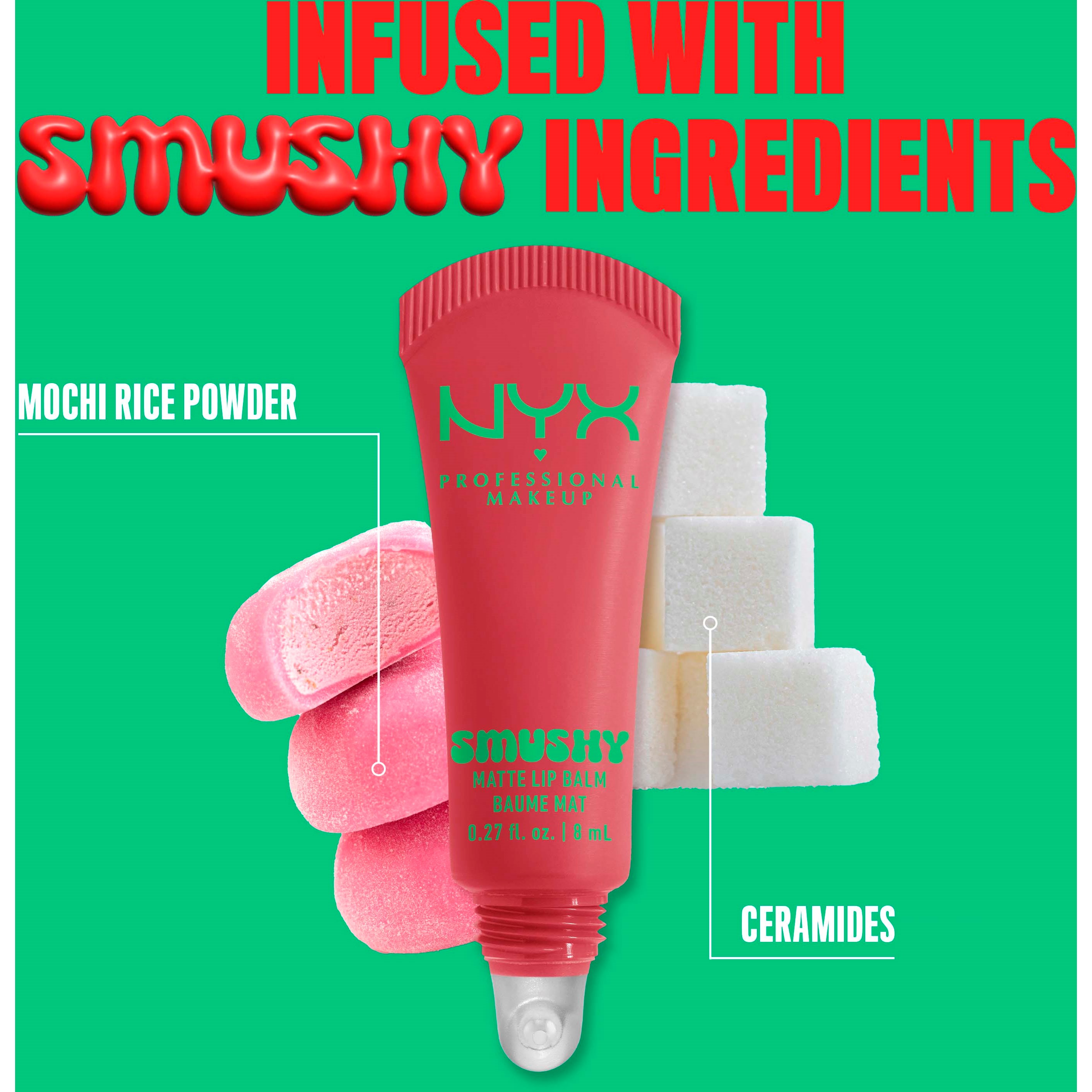NYX PROFESSIONAL MAKEUP Smushy Matte Lip Balm 5 Snuggle SZN (obrázok 7)