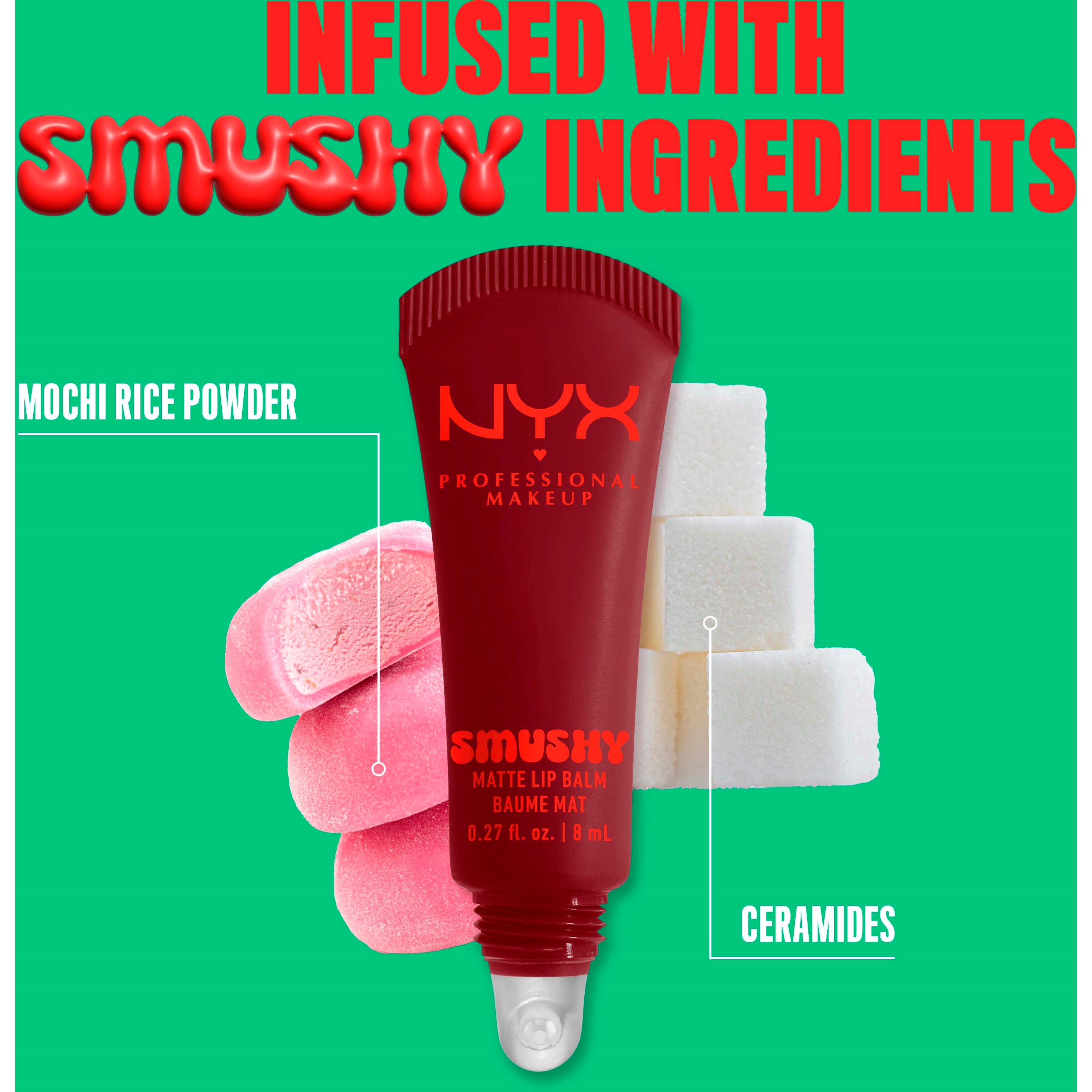 NYX PROFESSIONAL MAKEUP Smushy Matte Lip Balm 7 Swipe 2 Smooth (obrázok 7)
