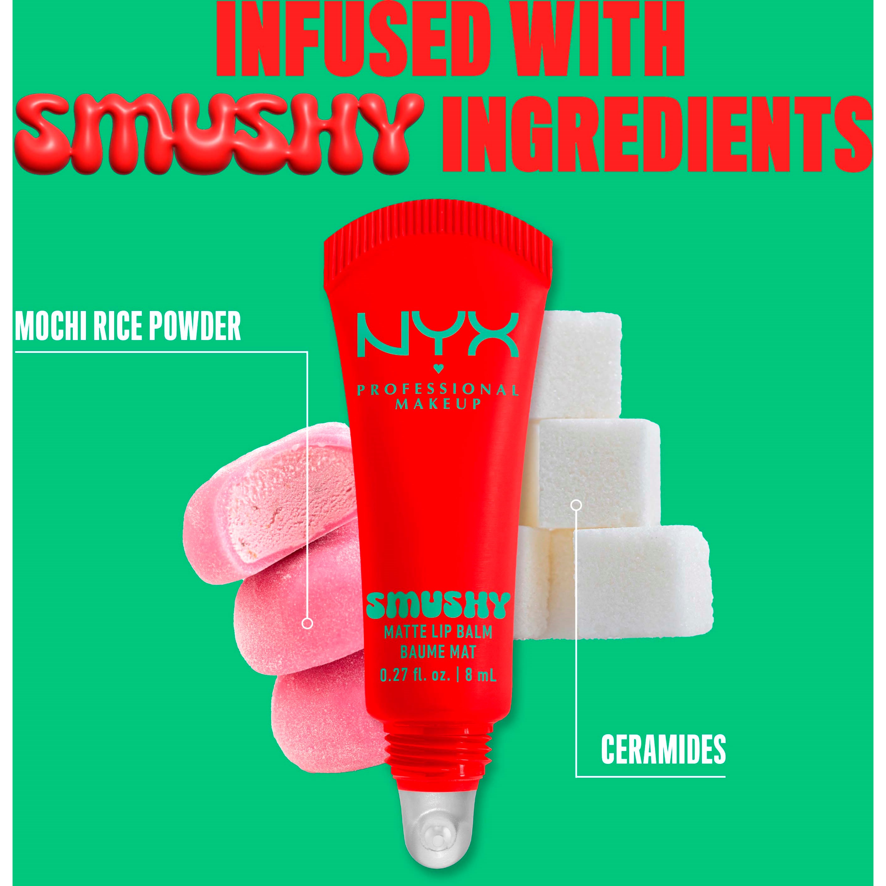 NYX PROFESSIONAL MAKEUP Smushy Matte Lip Balm 9 Soft Sorbet (obrázok 7)