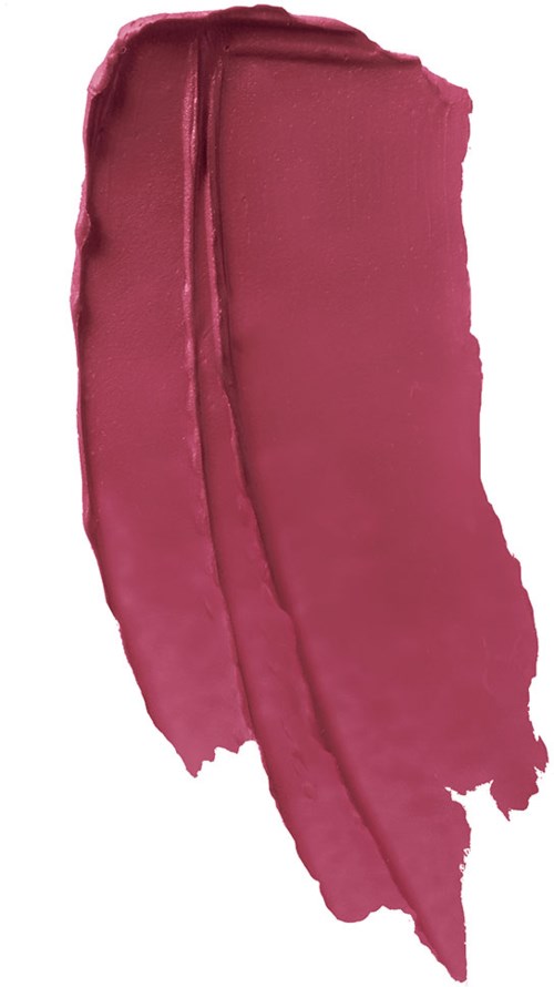 Ett rosa läppstiftspår med en kurvig form och ojämna kanter.