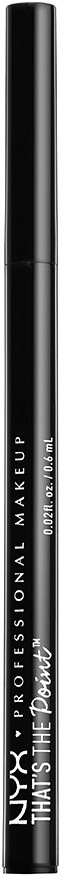 En svart eyelinspenna med vitt text: "NYX PROFESSIONAL MAKEUP THAT'S THE PICTURE" på.