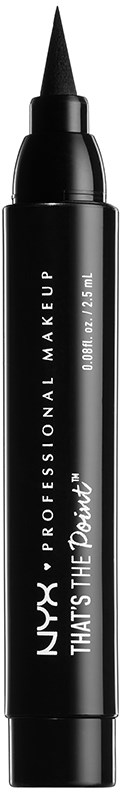 En svart märkpenna med spets och texten 'NYX PROFESSIONAL MAKEUP THAT'S THE POINT'.