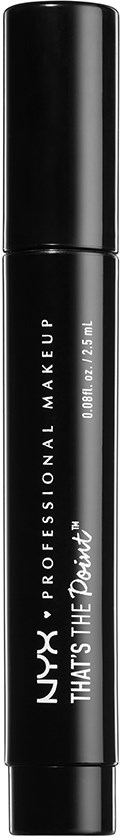 En svart stift med vit text, märkt NYX, som säger att det är en professionell makeup-produkt.
