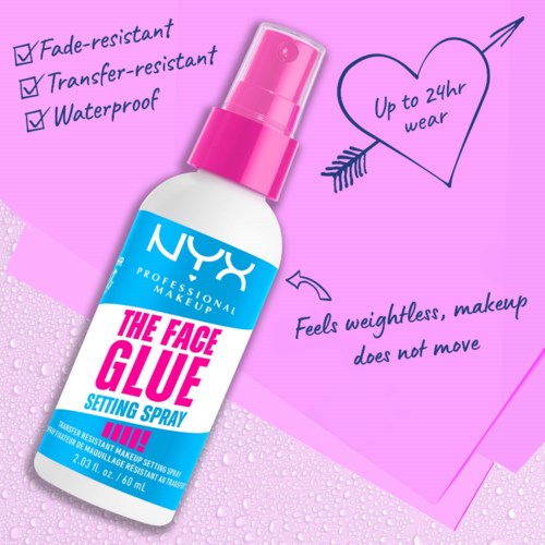 NYX PROFESSIONAL MAKEUP The Face Glue Setting Spray 60 ml