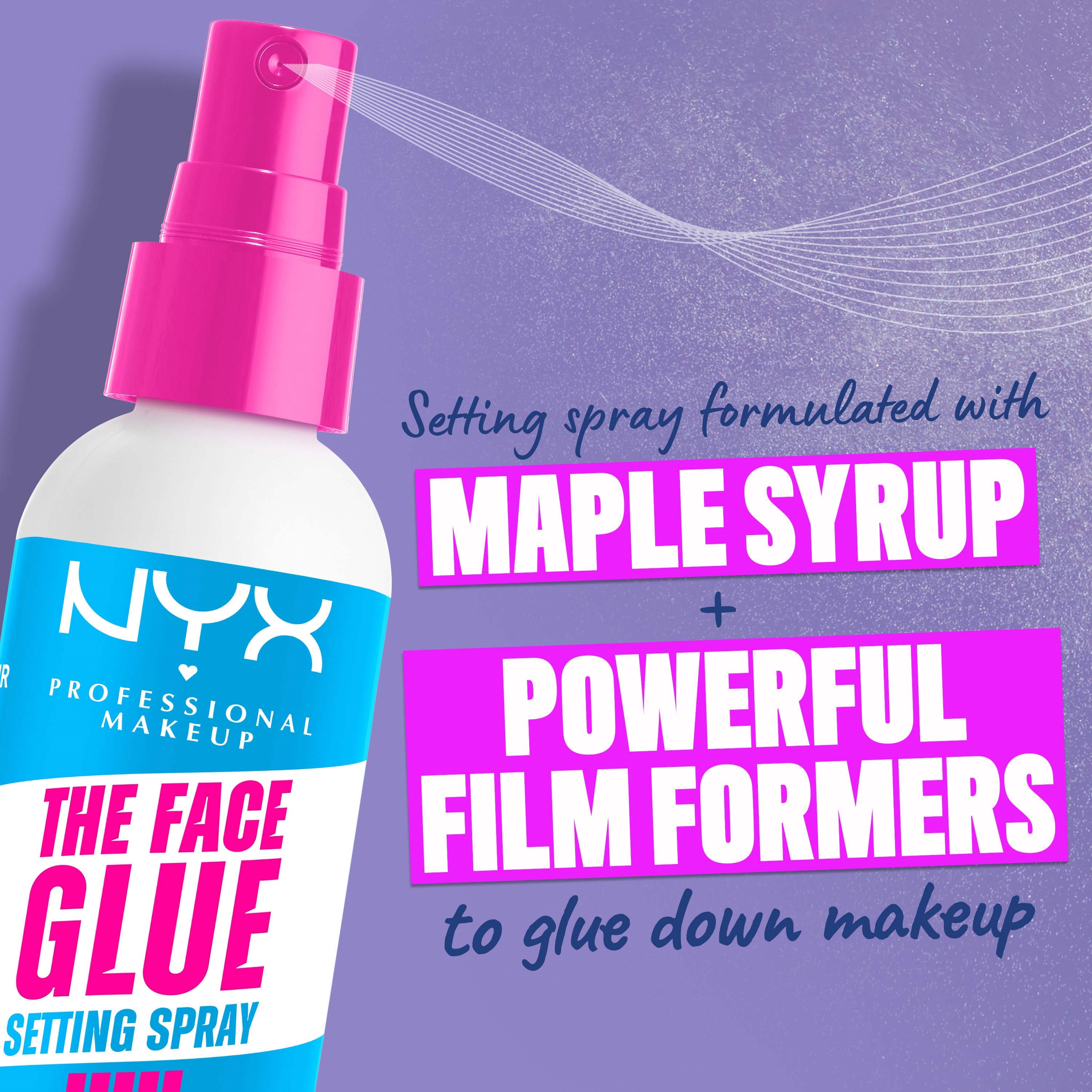 NYX PROFESSIONAL MAKEUP The Face Glue Setting Spray 60 ml (obrázok 3)