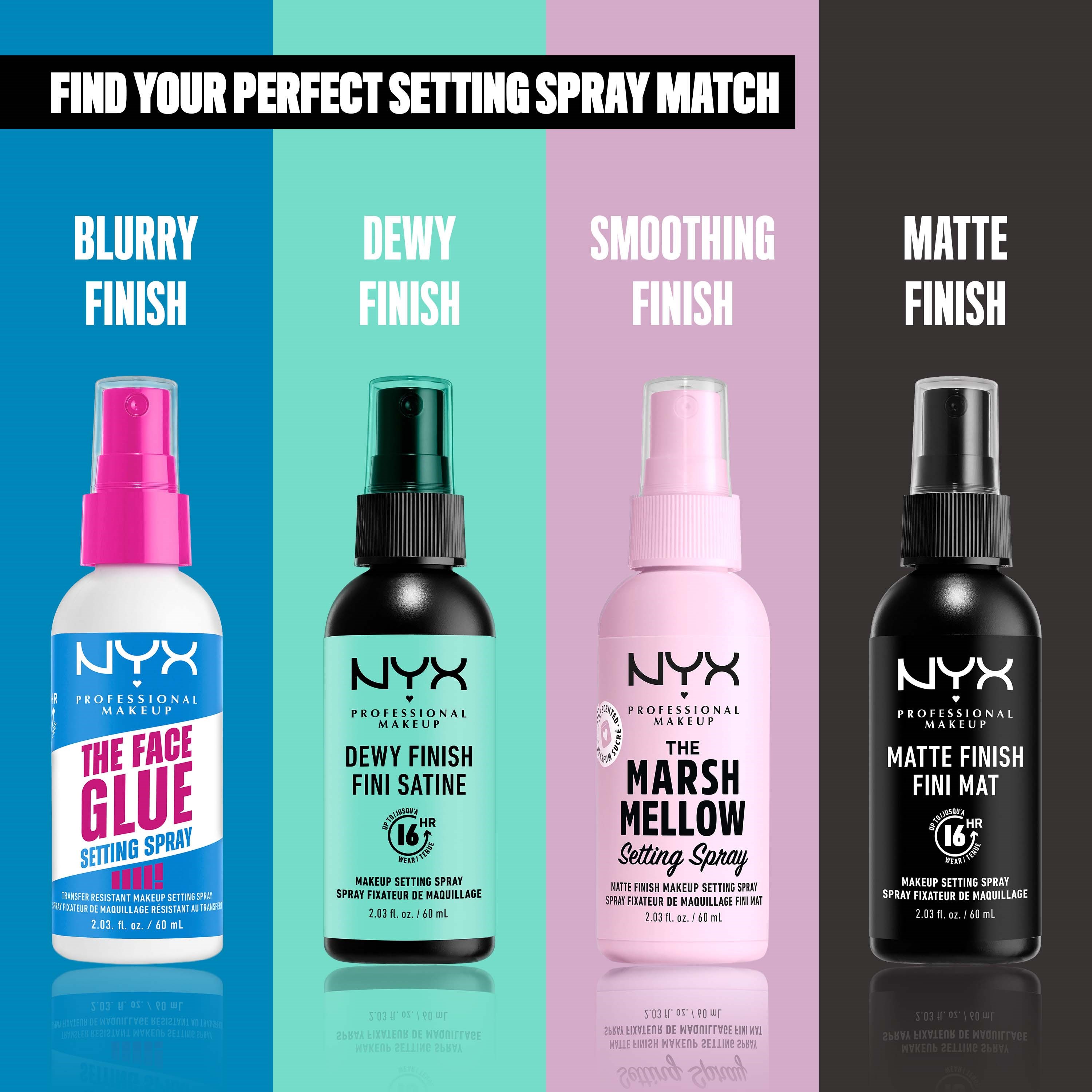 NYX PROFESSIONAL MAKEUP The Face Glue Setting Spray 60 ml (obrázok 5)