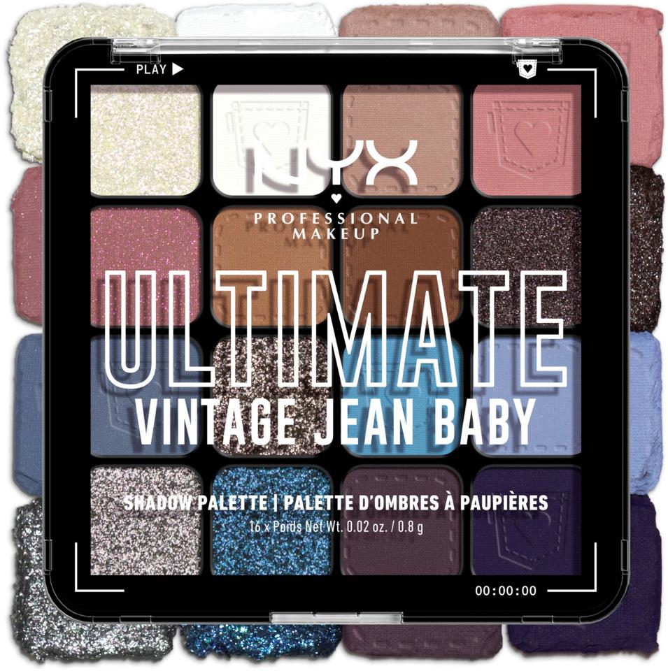 NYX Ultimate Shadow Palette  01W Vintage Jean Baby