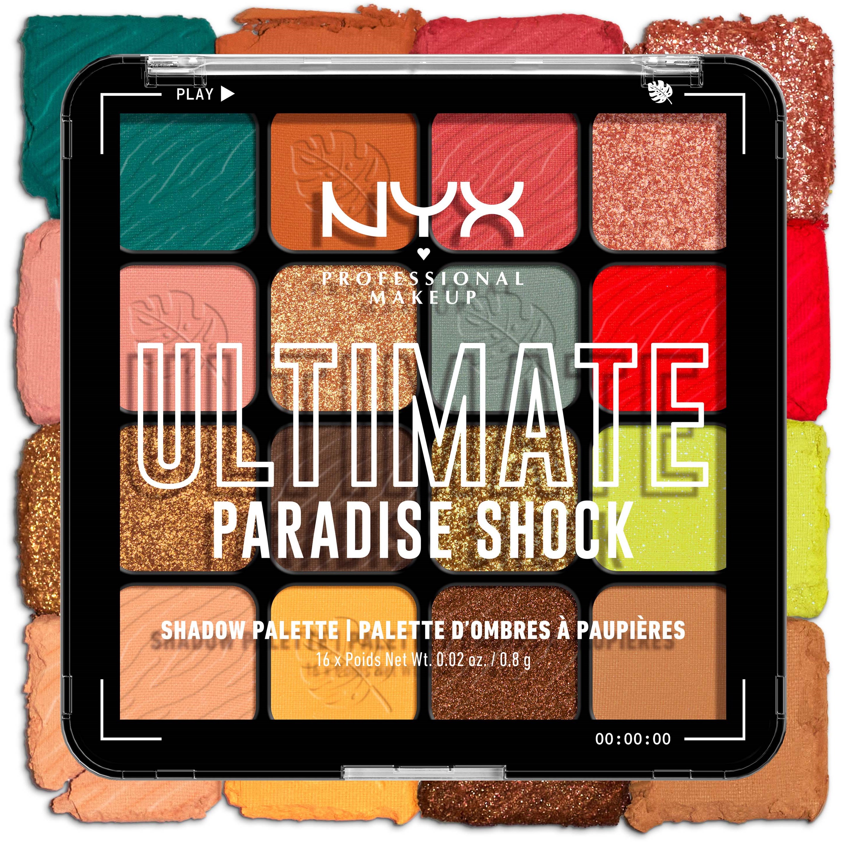 NYX PROFESSIONAL MAKEUP Ultimate Shadow Palette 02W Paradise Shoc billede