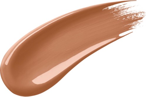 En beige makeup-skvett med glatt, kremaktig tekstur og litt glans.