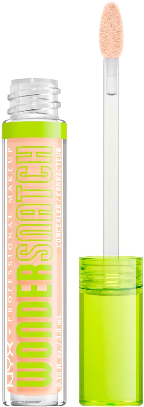 NYX Butter Gloss-beholder med lokket åpent, viser påføringsverktøy med myk, ferskenfarget gloss.