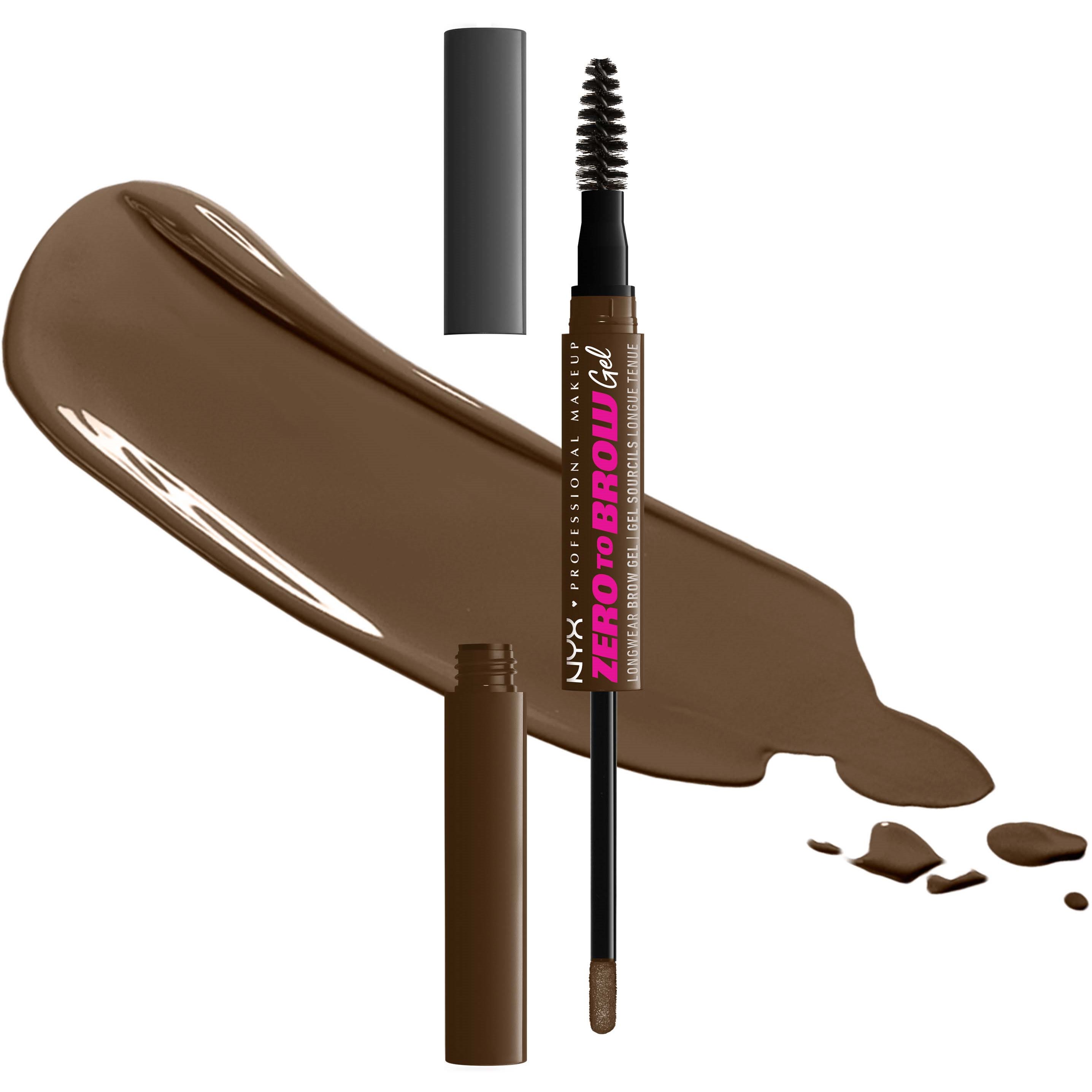Läs mer om NYX PROFESSIONAL MAKEUP Zero to Brow Longware Brow Gel 06 Chocolate