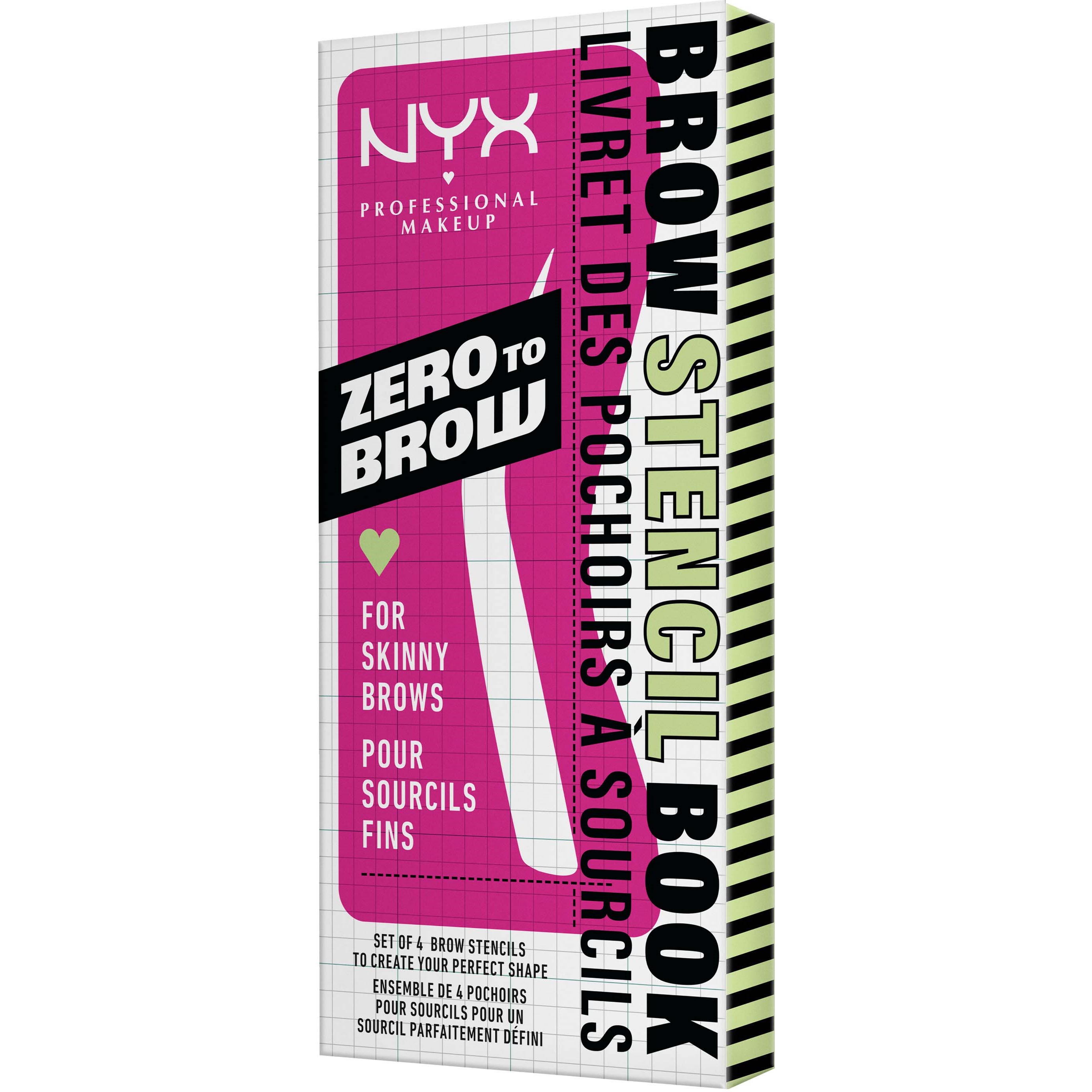 NYX PROFESSIONAL MAKEUP Zero to Brow Stencil Skinny Brows