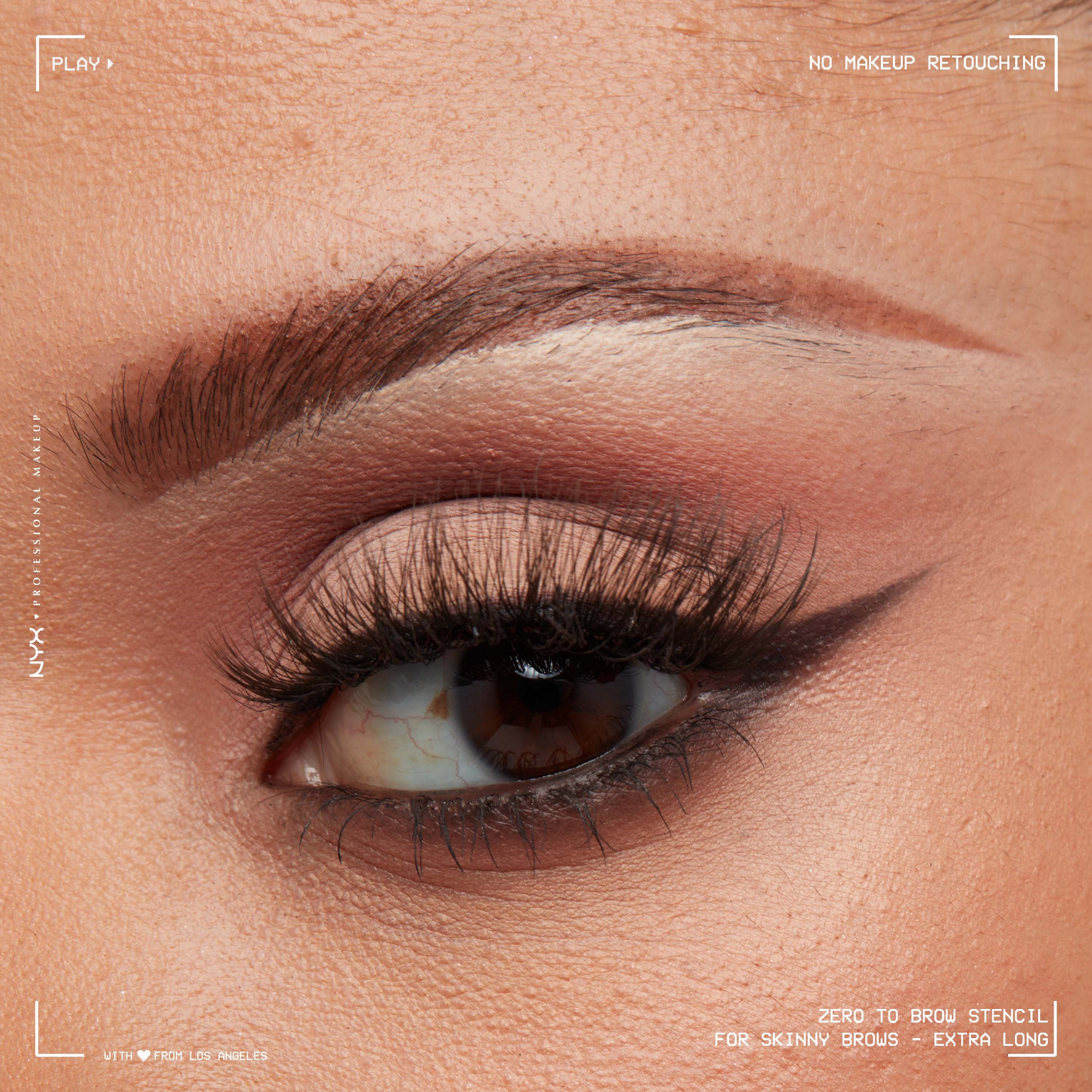 NYX PROFESSIONAL MAKEUP Zero to Brow Stencil Skinny Brows (obrázok 9)