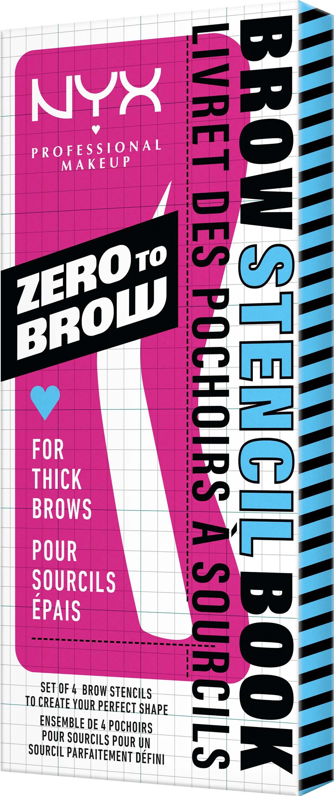 NYX PROFESSIONAL MAKEUP Zero to Brow Stencil Thick Brows
