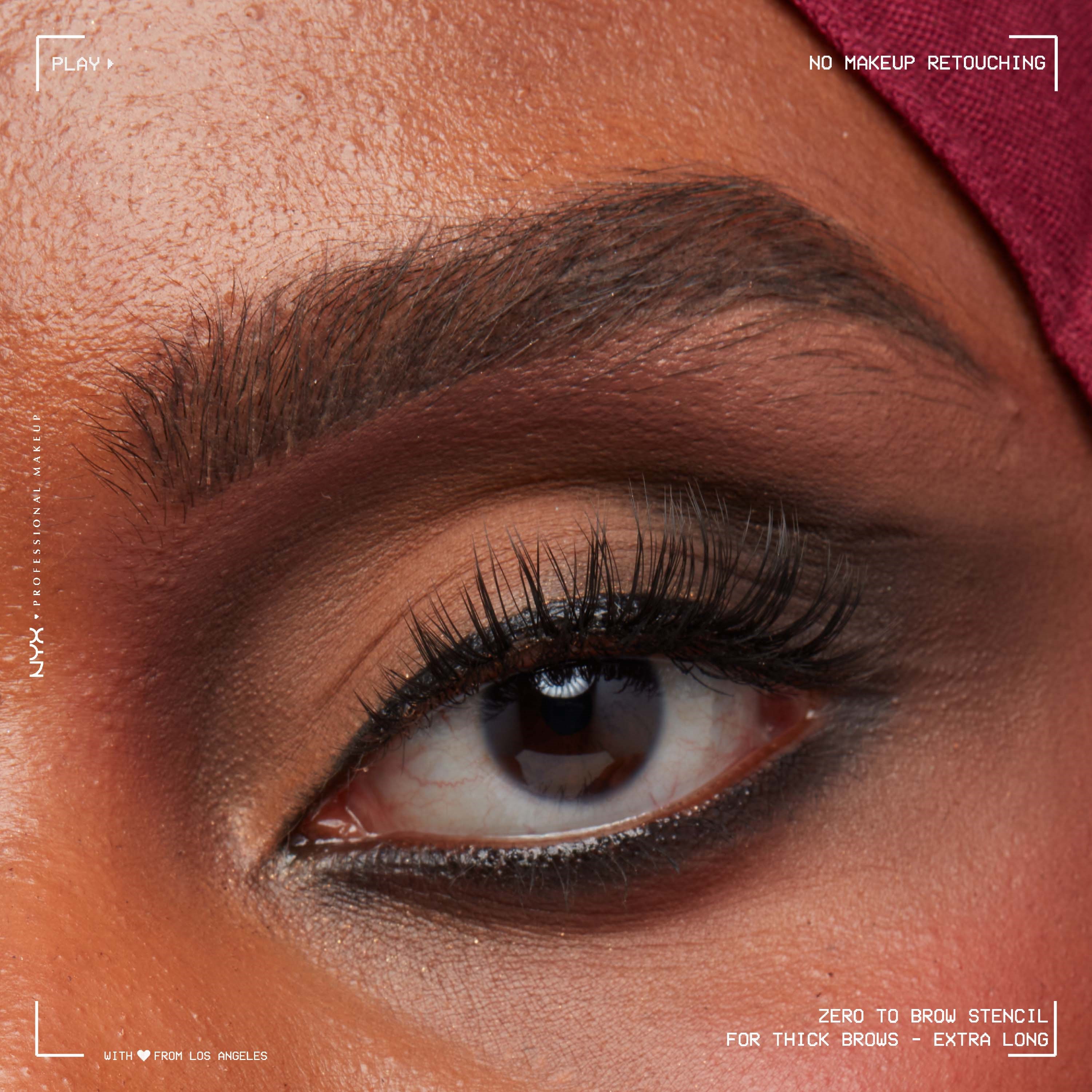 NYX PROFESSIONAL MAKEUP Zero to Brow Stencil Thick Brows (obrázok 8)