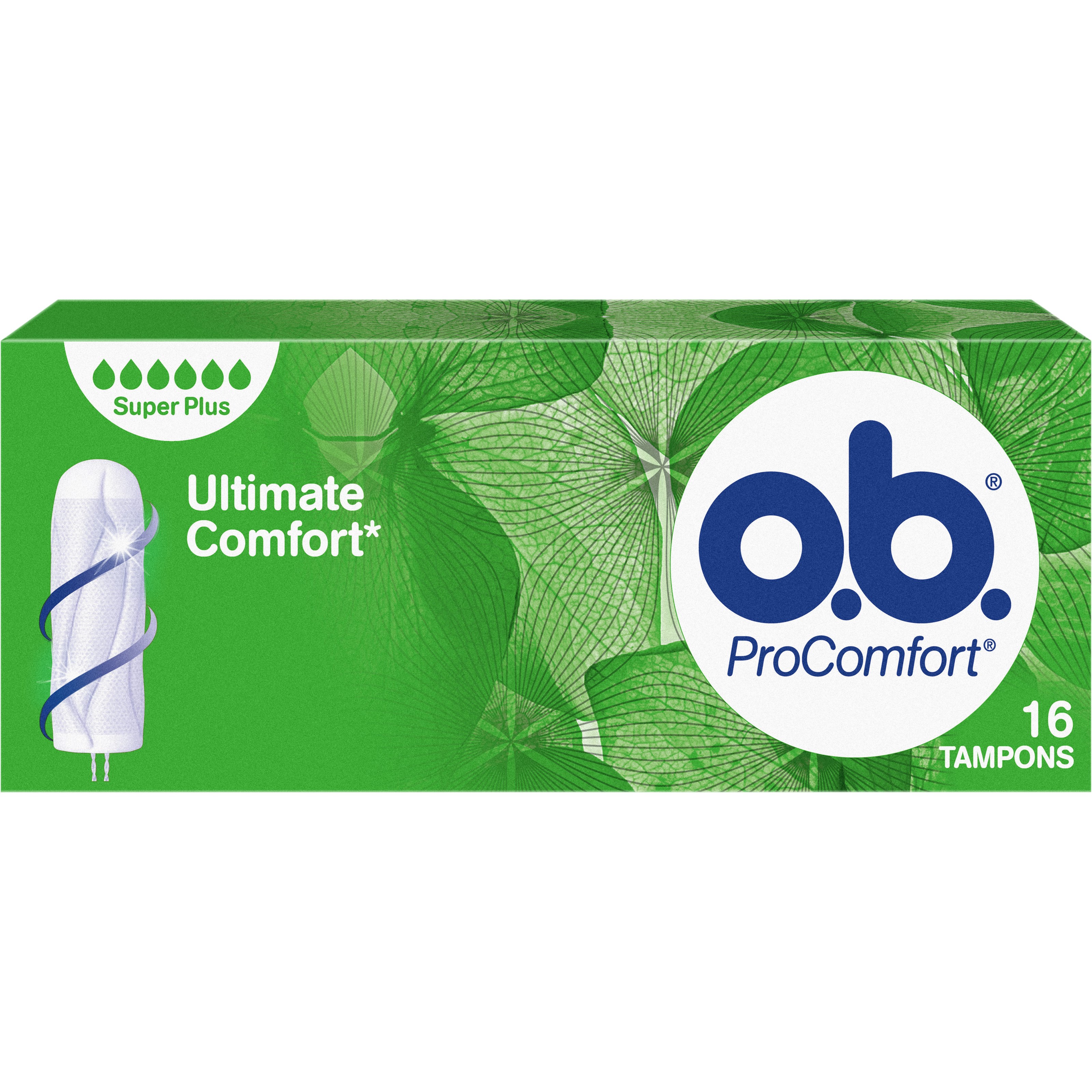 O.B. ProComfort Tampons 16-pack Super Plus