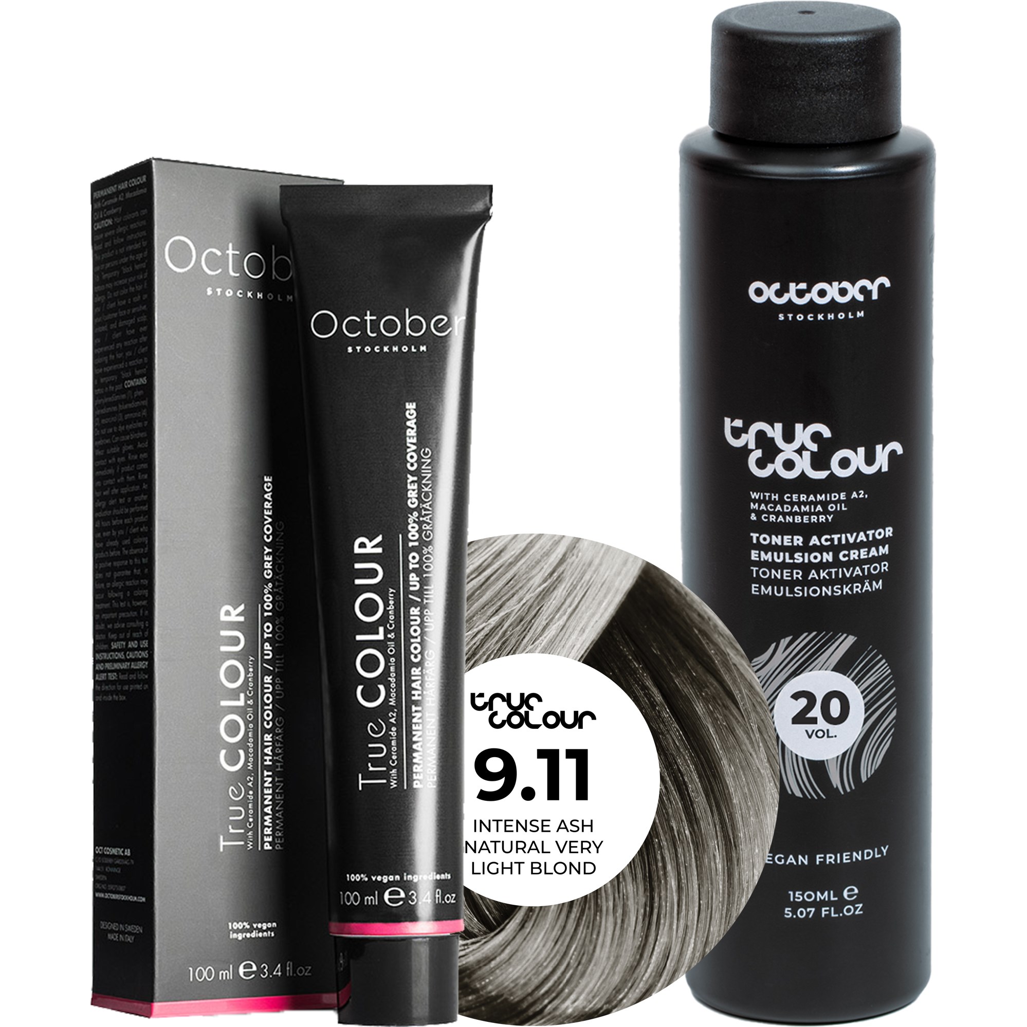 October Stockholm True Colour 20 Vol Colour Activator 150 ml & Co