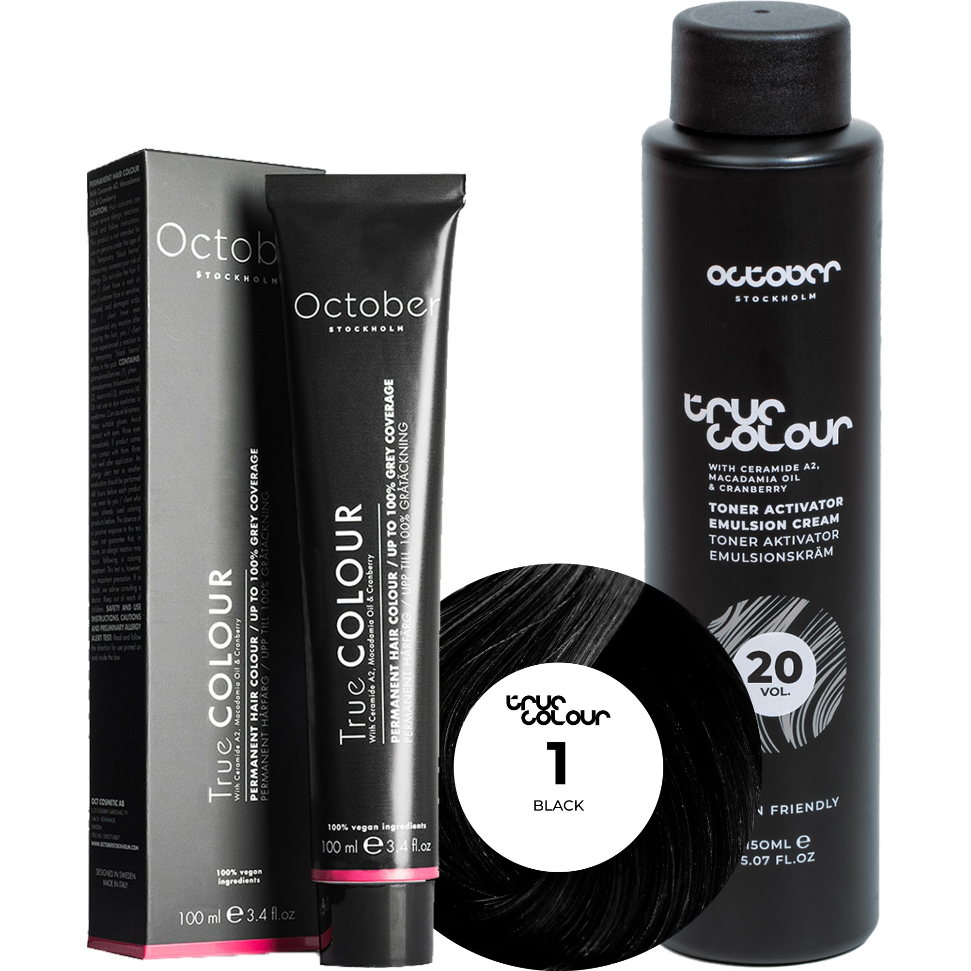 October Stockholm True Colour 20 Vol Colour Activator 150 ml & Co