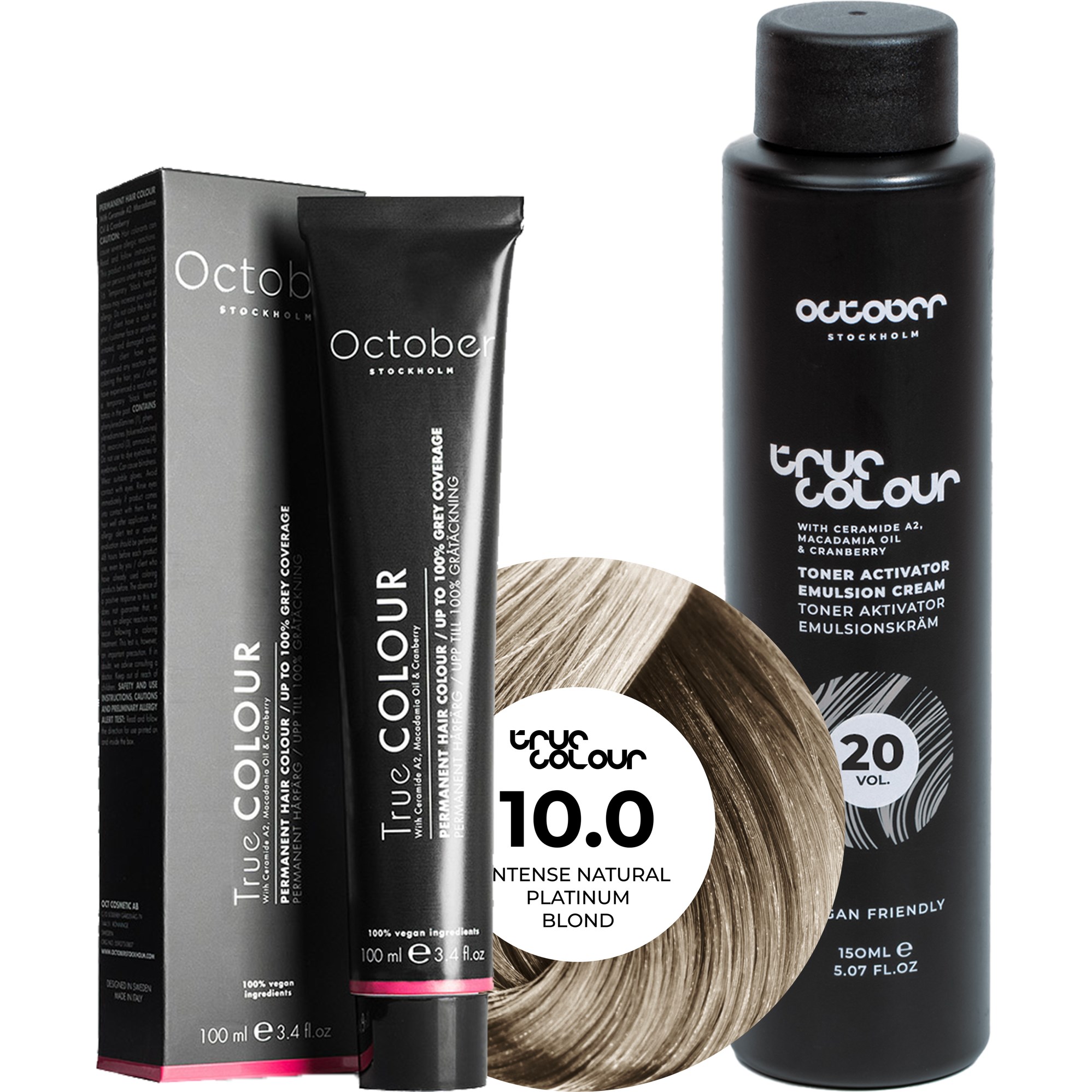 October Stockholm True Colour 20 Vol Colour Activator 150 ml & Co