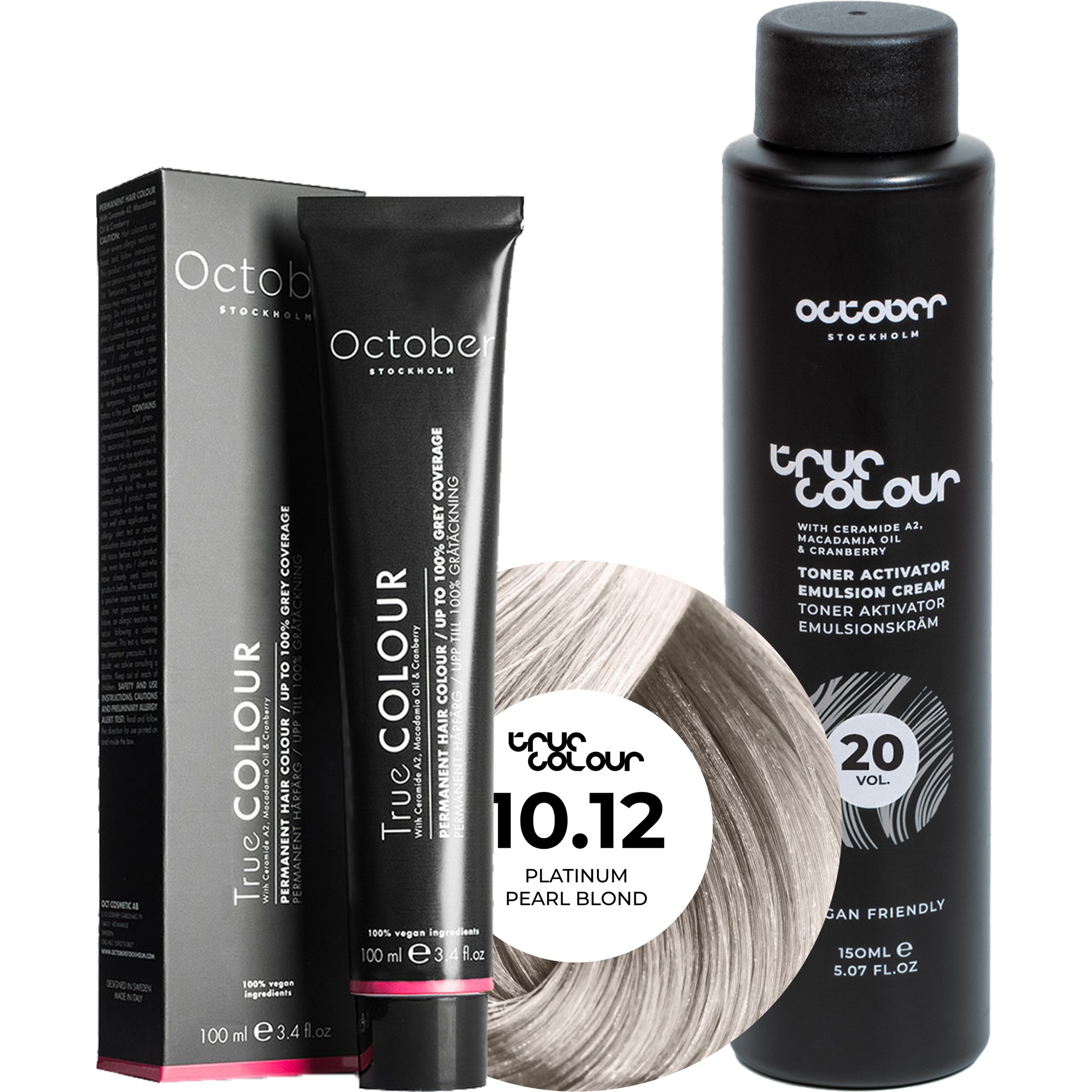 October Stockholm True Colour 20 Vol Colour Activator 150 ml & Co