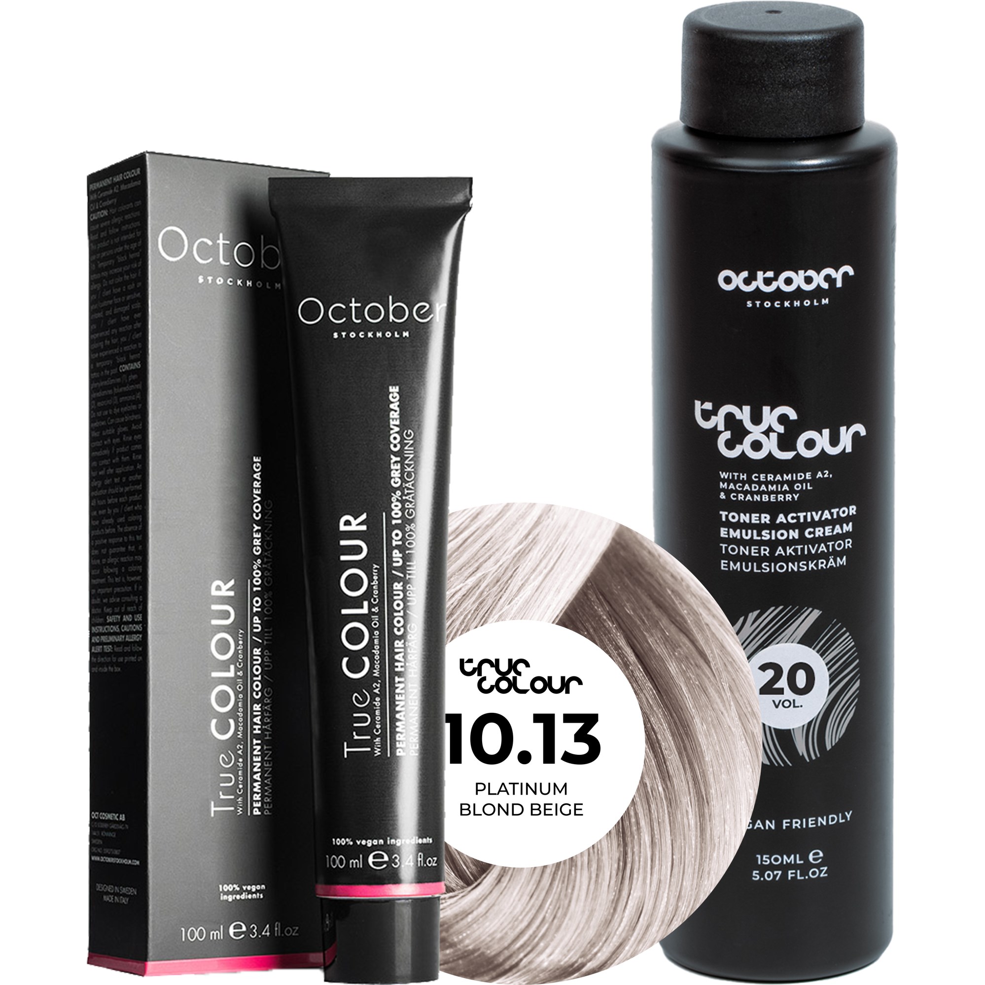 October Stockholm True Colour 20 Vol Colour Activator 150 ml & Co