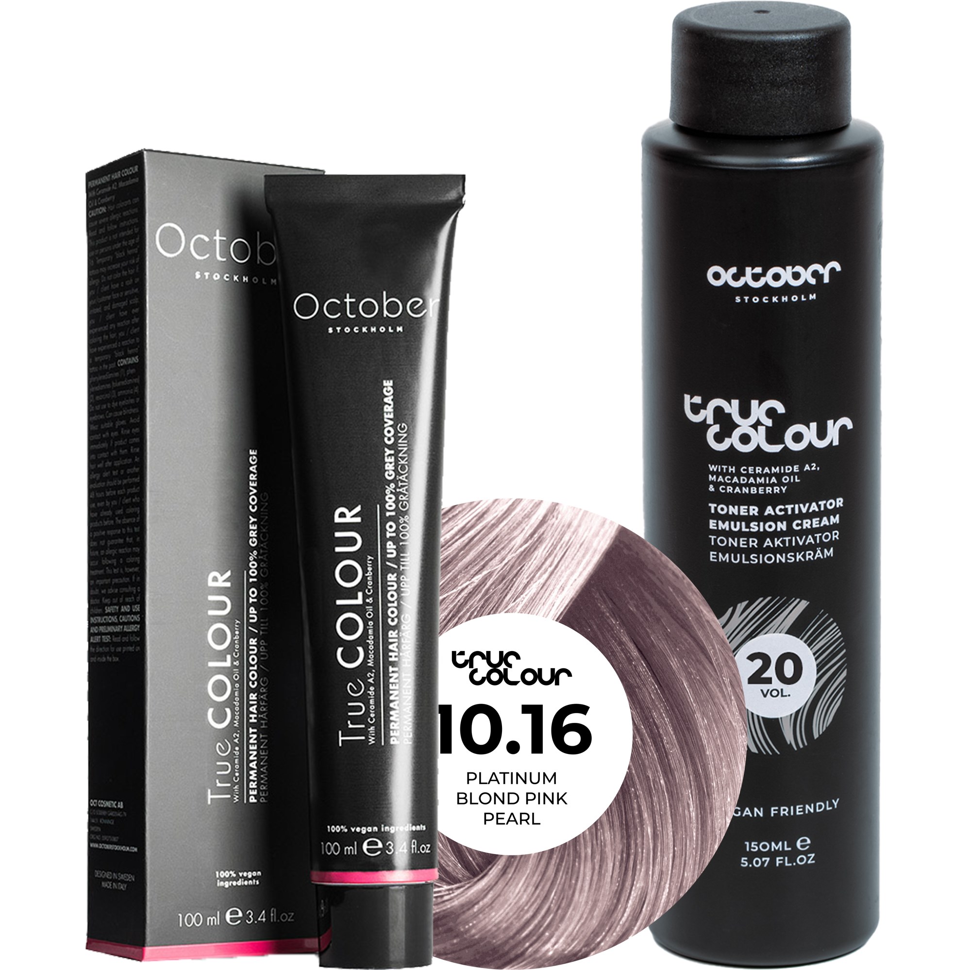 October Stockholm True Colour 20 Vol Colour Activator 150 ml & Co
