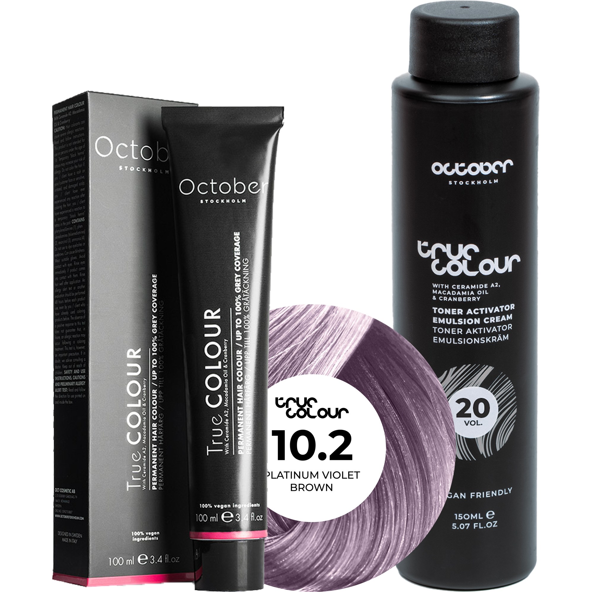 October Stockholm True Colour 20 Vol Colour Activator 150 ml & Co