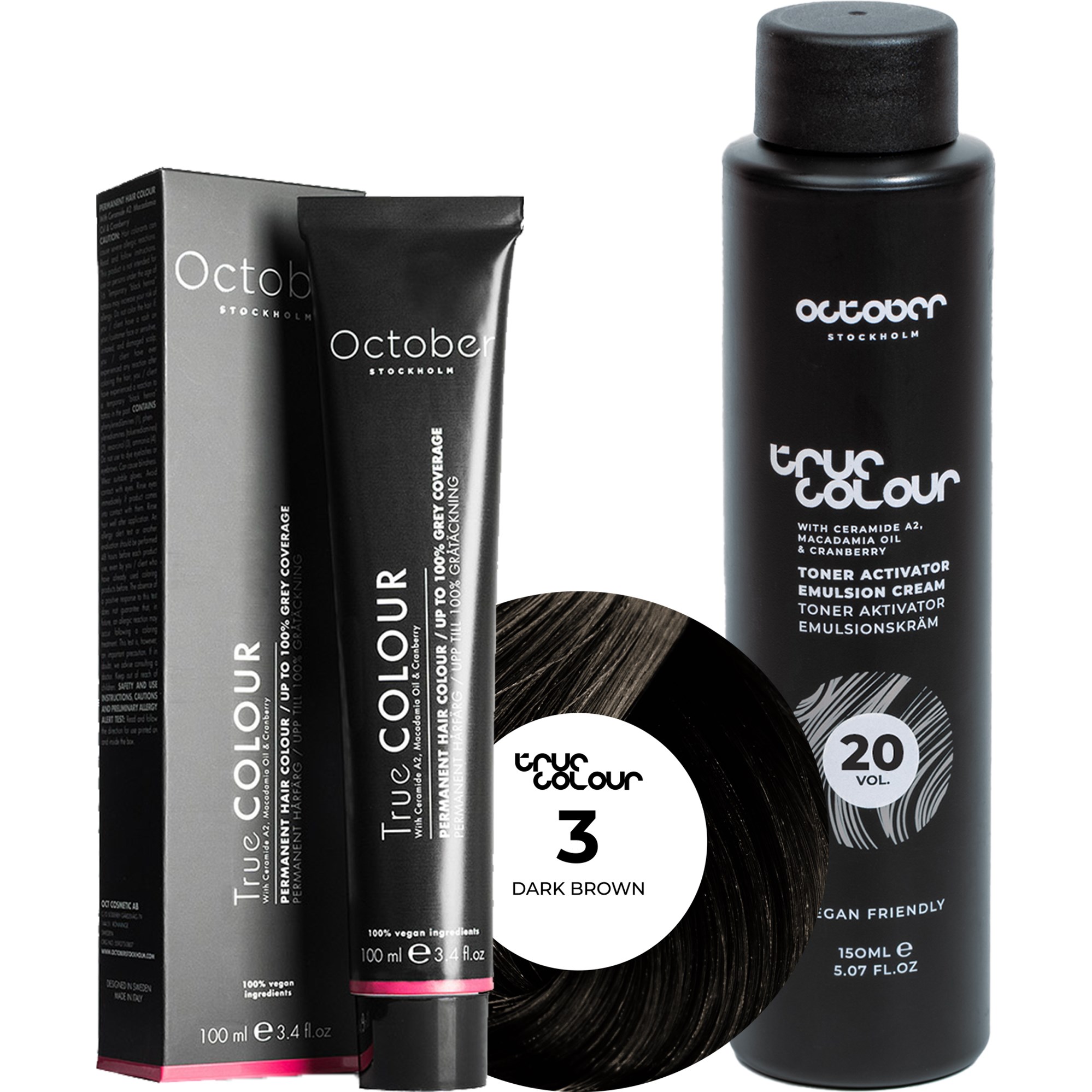 October Stockholm True Colour 20 Vol Colour Activator 150 ml & Co