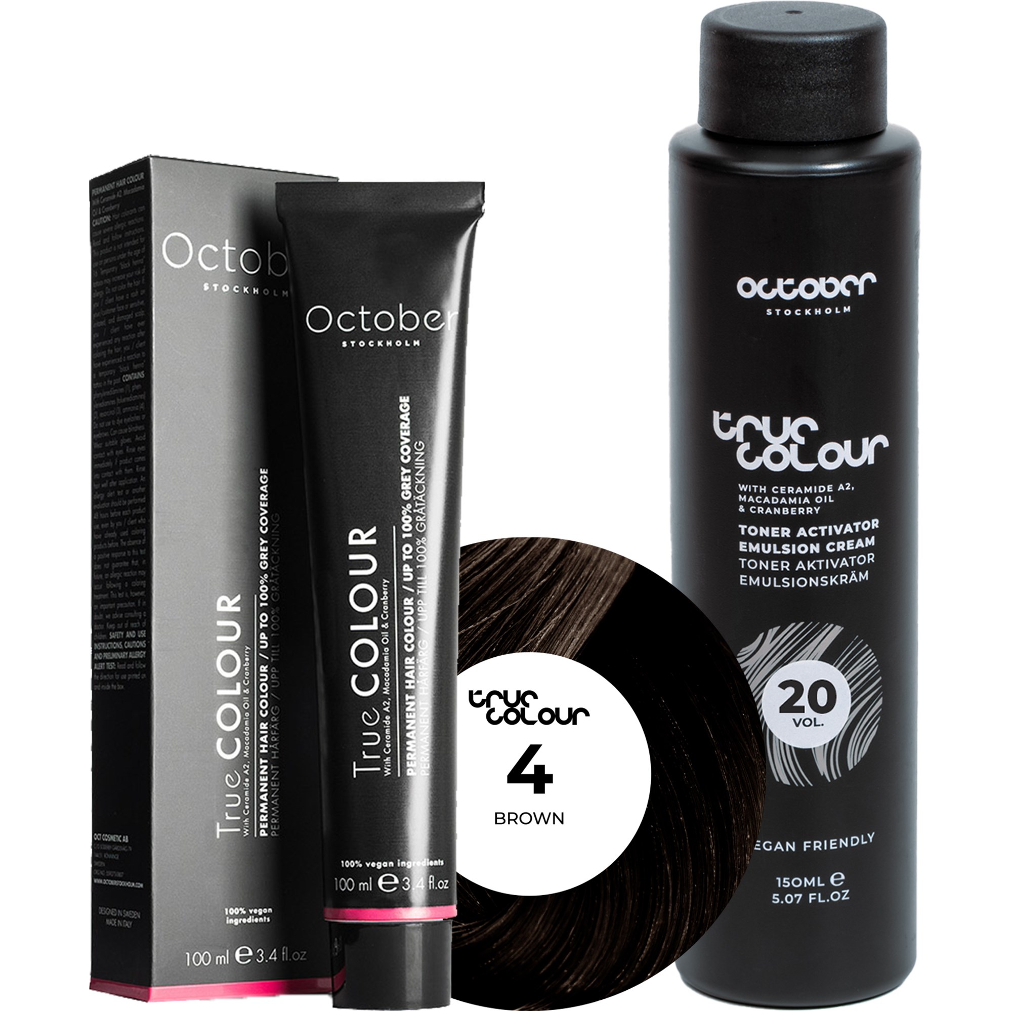 October Stockholm True Colour 20 Vol Colour Activator 150 ml & Co