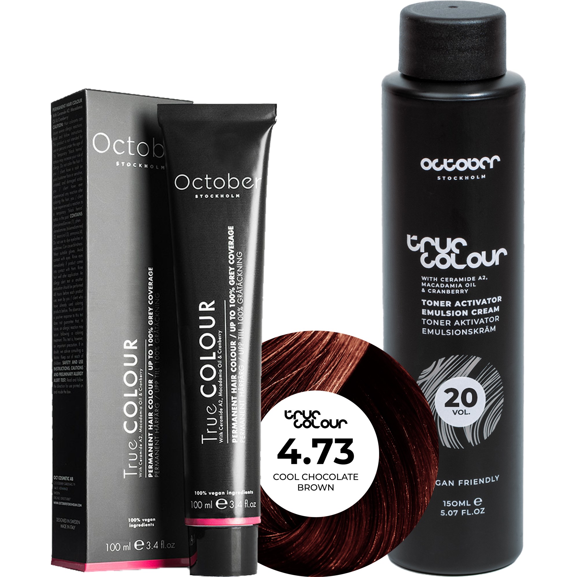 October Stockholm True Colour 20 Vol Colour Activator 150 ml & Co