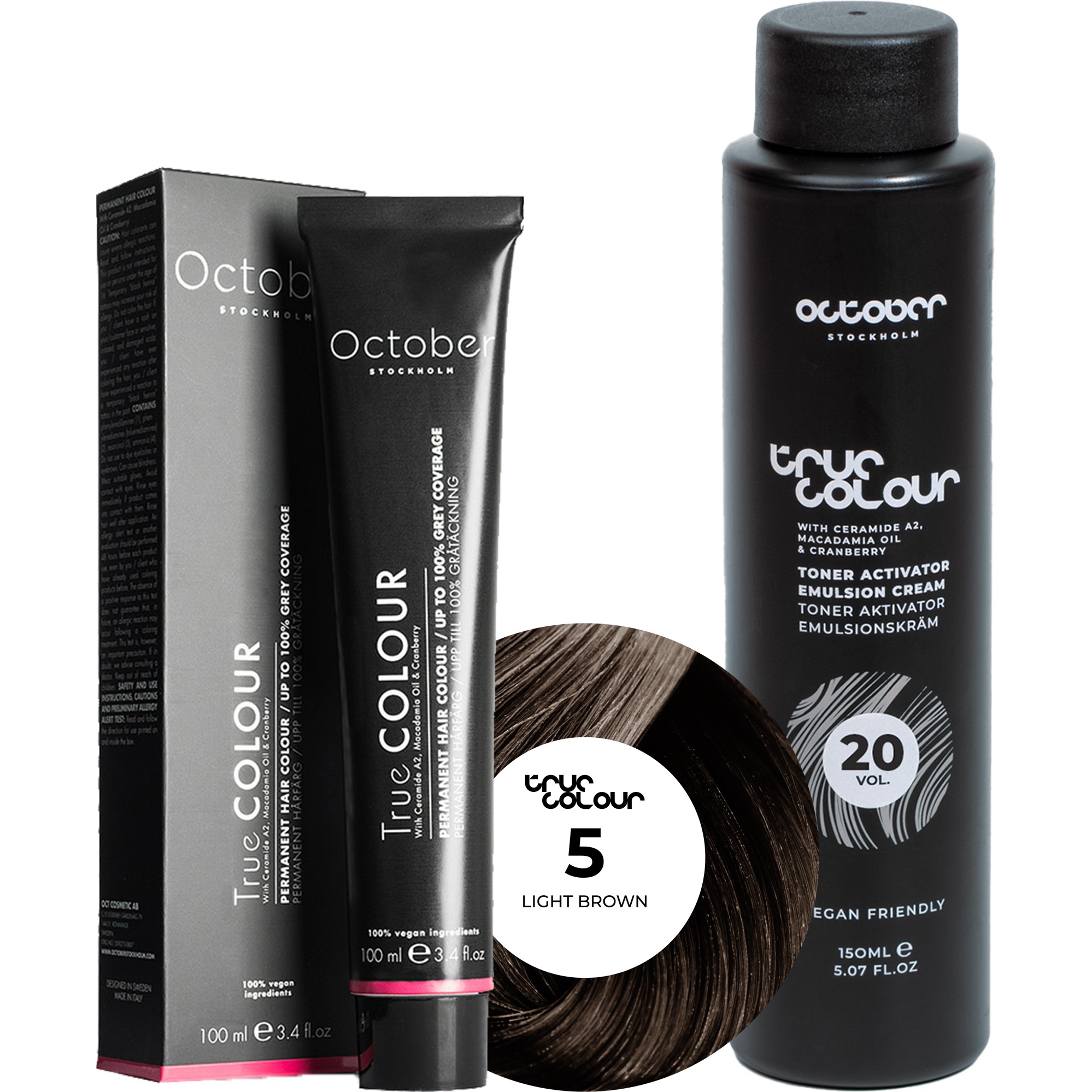October Stockholm True Colour 20 Vol Colour Activator 150 ml & Co
